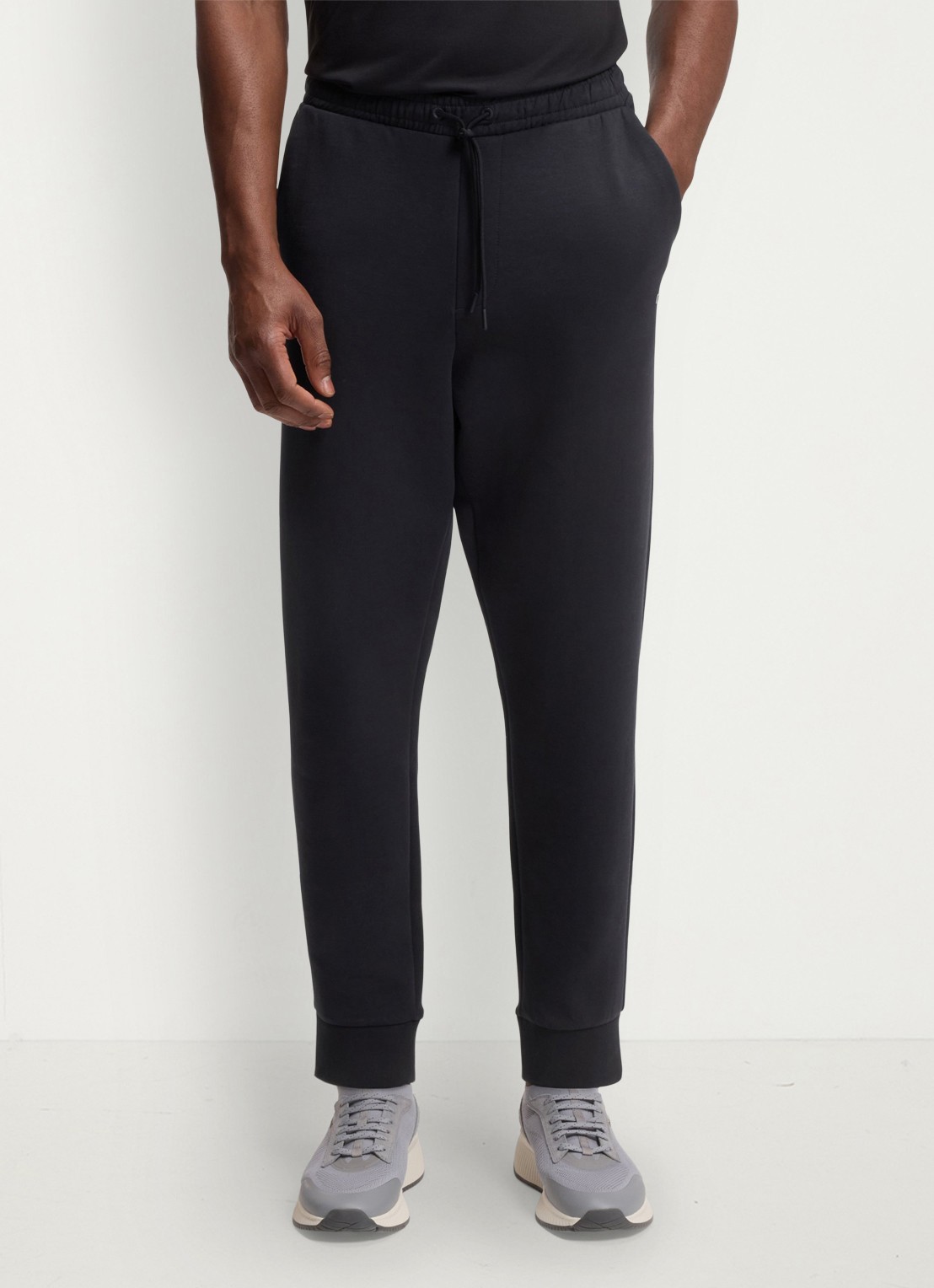BOSS Hadiko tapered fit joggingbroek met steekzakken - detail 2 blauw