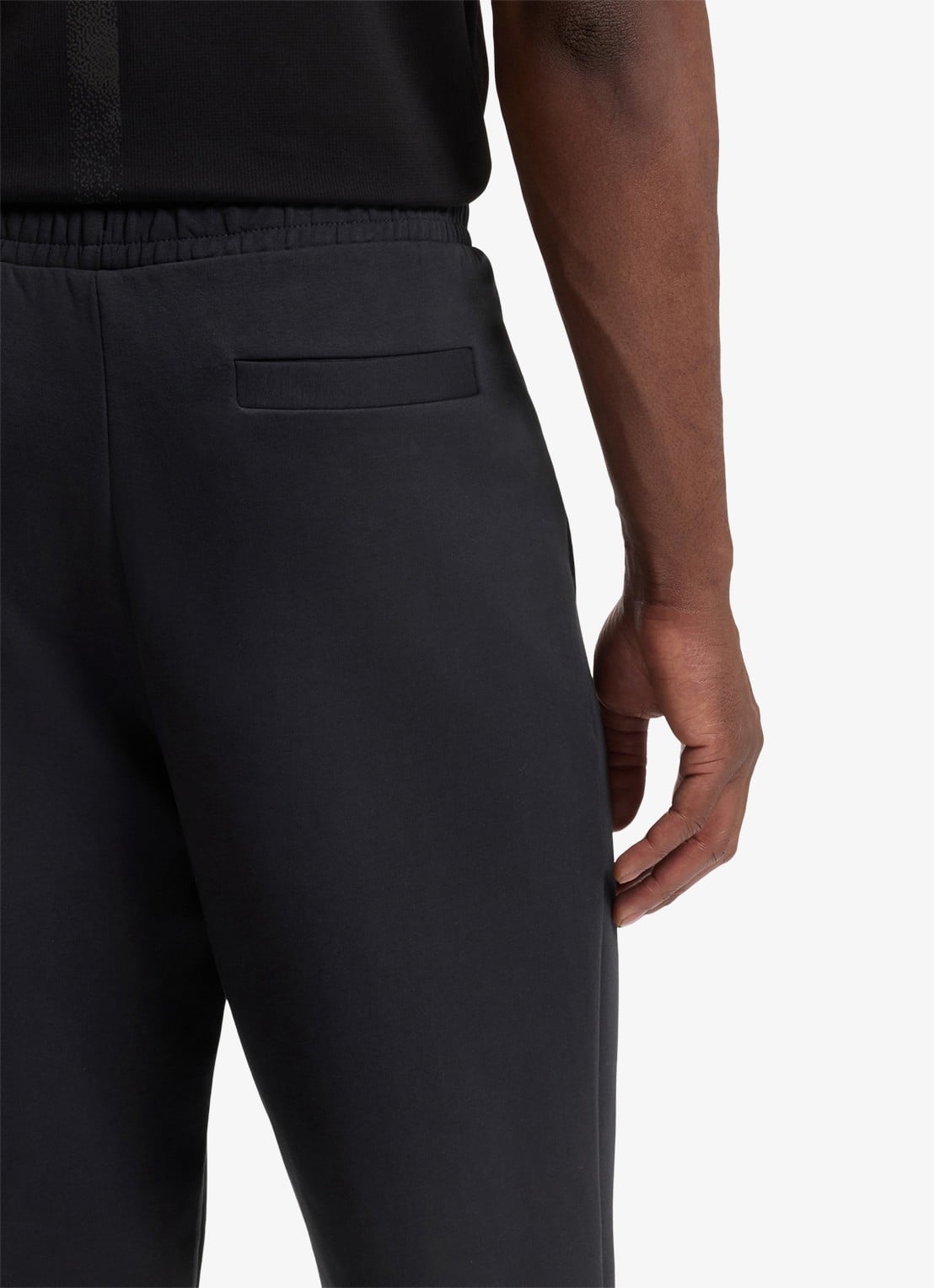 BOSS Hadiko tapered fit joggingbroek met steekzakken - detail 3 blauw