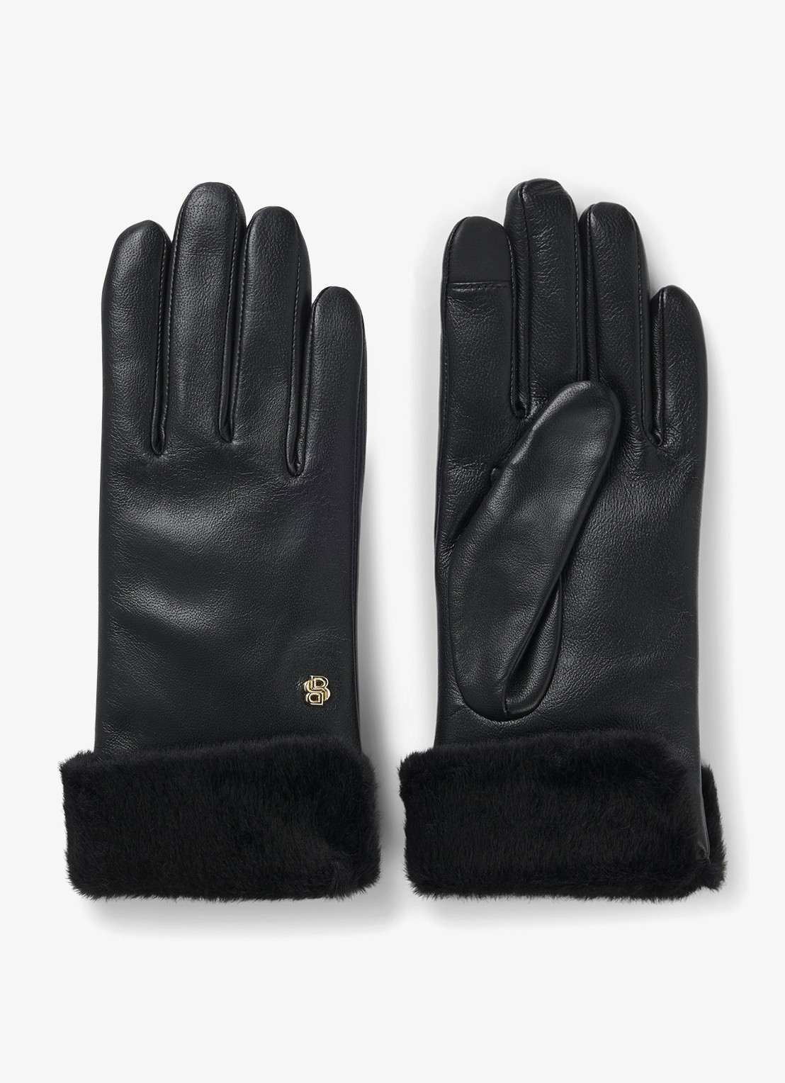 BOSS Handschoenen met logo - voorkant 3 zwart