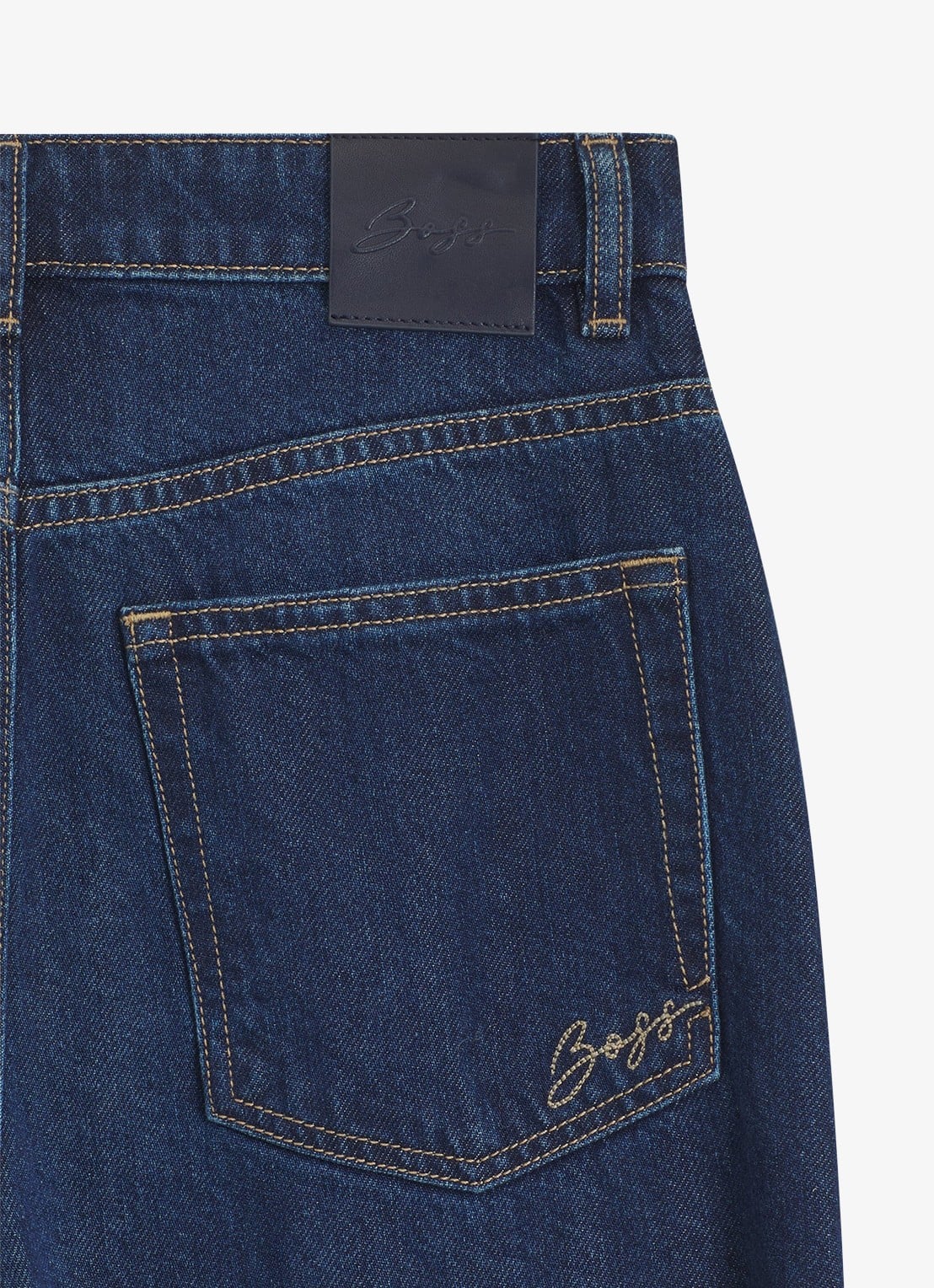 BOSS High waist flared jeans met medium wassing - detail 3 medium blue-428 / blauw