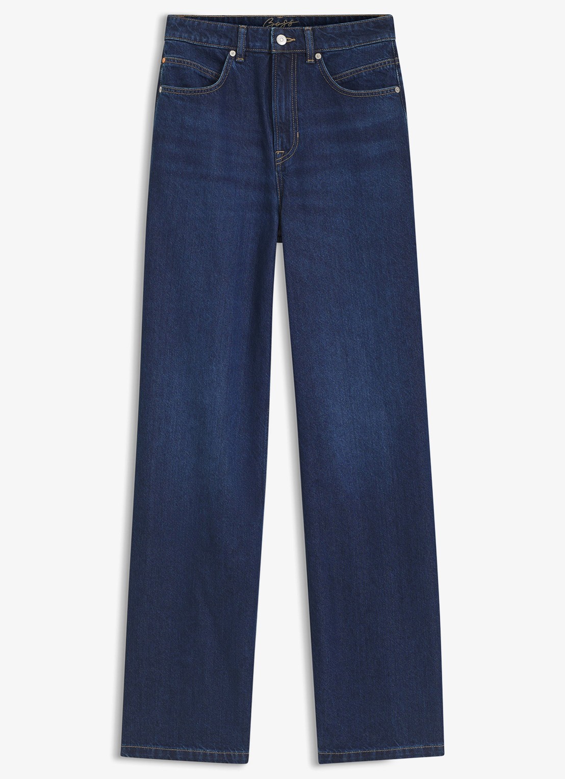 BOSS High waist flared jeans met medium wassing - voorkant 2 medium blue-428 / blauw