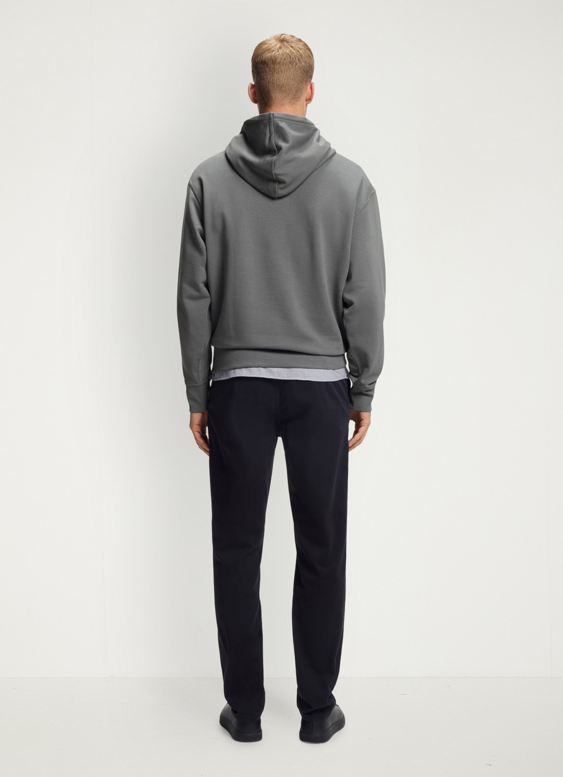 BOSS Hoodie met logo - achterkant 5 donkergrijs