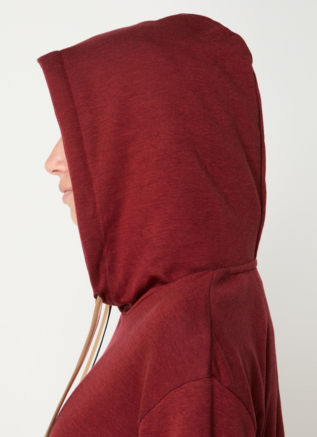 BOSS Hoodie  met logo - detail 2 donkerrood