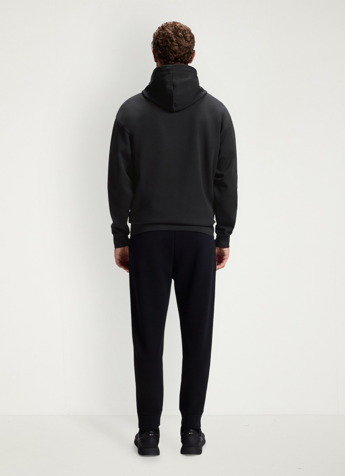 BOSS Hoodie met logoborduring - achterkant 5 black-002