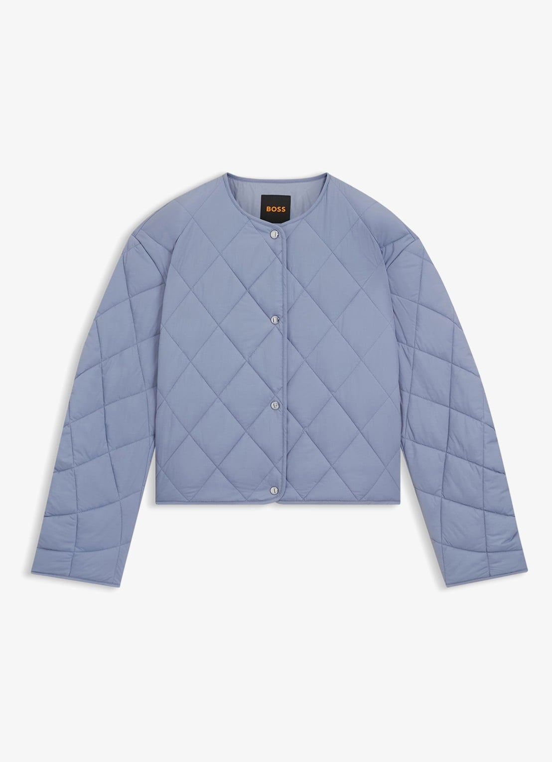 BOSS Jack met quilt patroon - voorkant 5 blauwgrijs