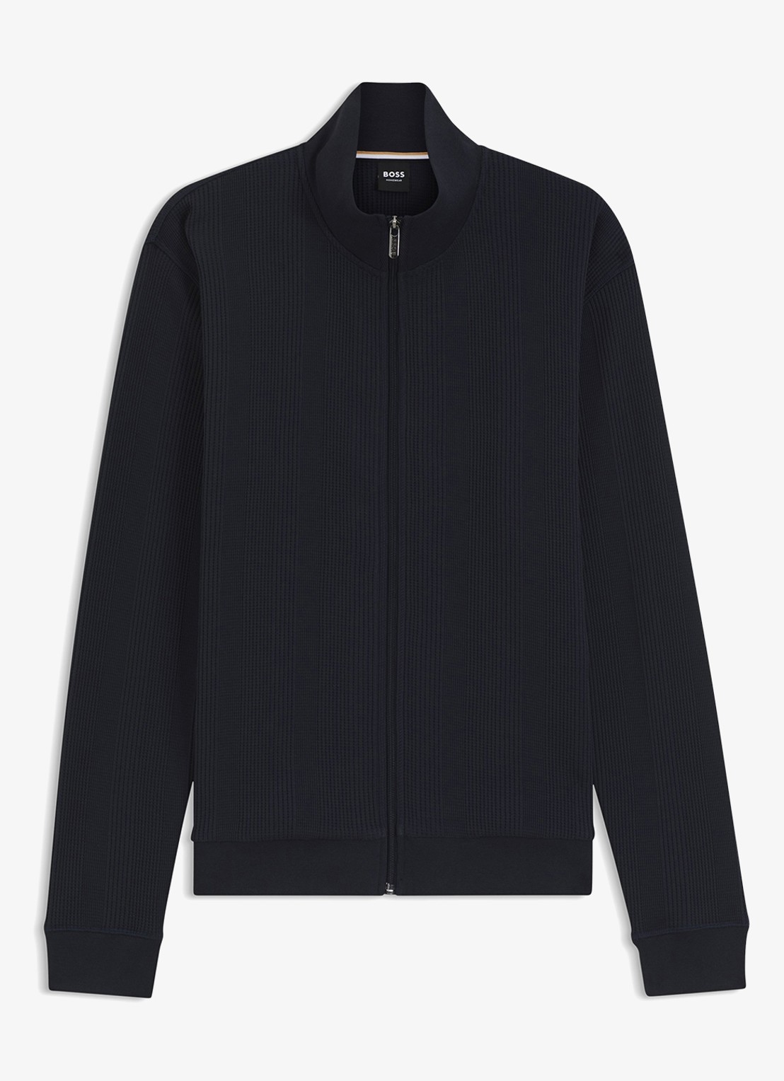 BOSS Jack met ribstructuur - voorkant blauw