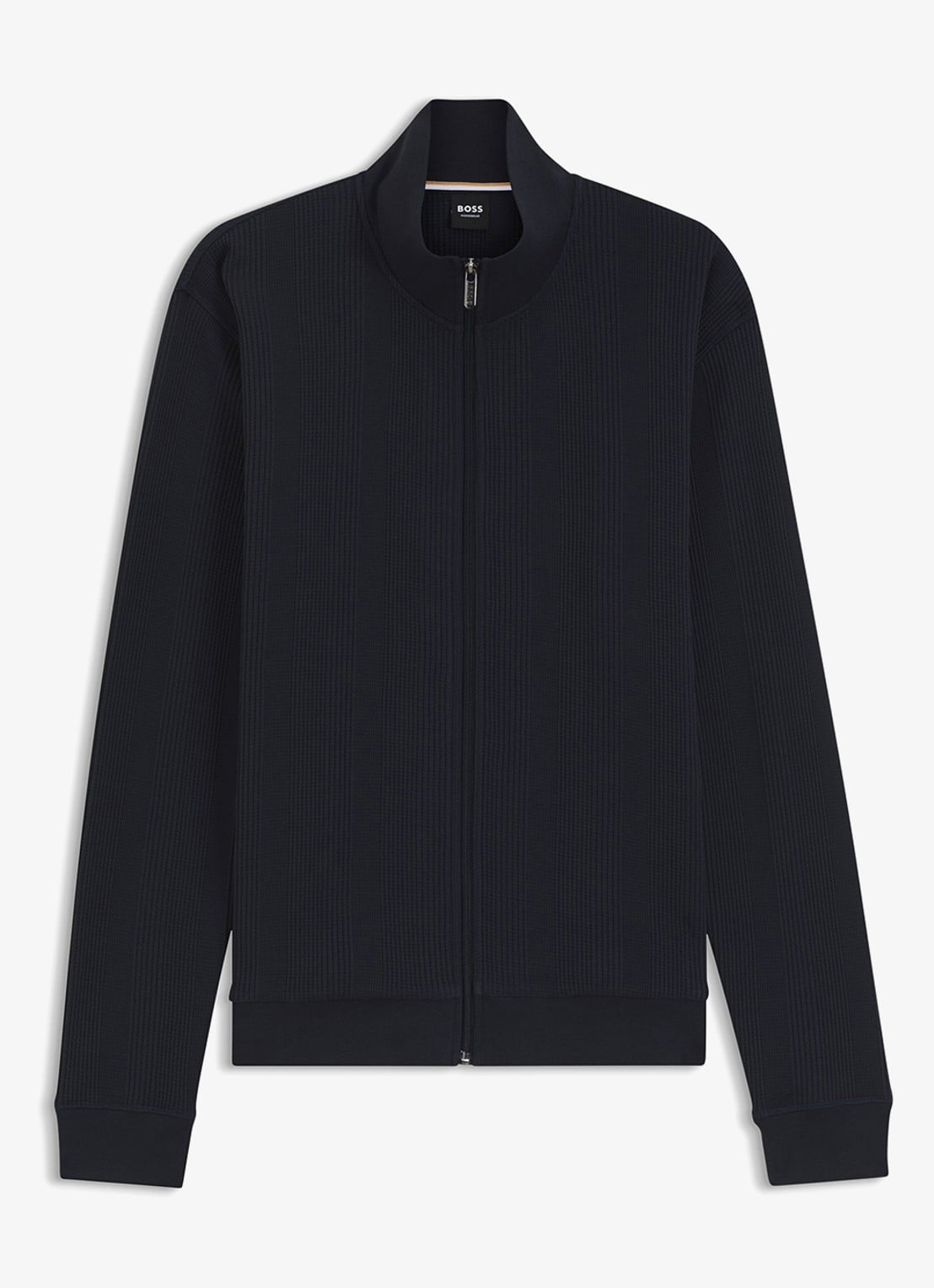 BOSS Jack met ribstructuur - voorkant 4 blauw