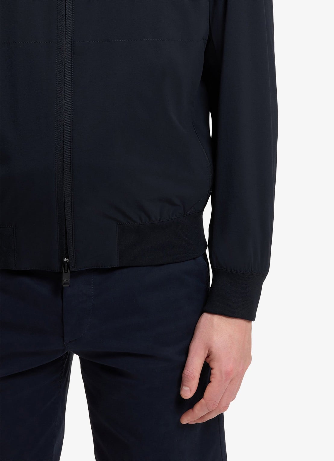 BOSS Jack met steekzakken en logo - detail 6 blauw