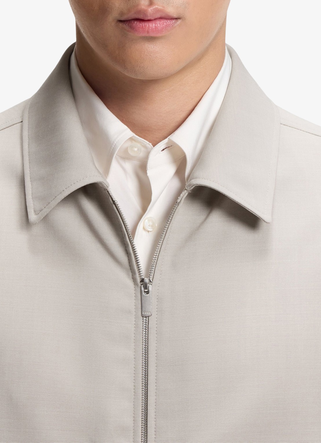 BOSS Jack van scheerwol met steekzakken - detail 5 beige