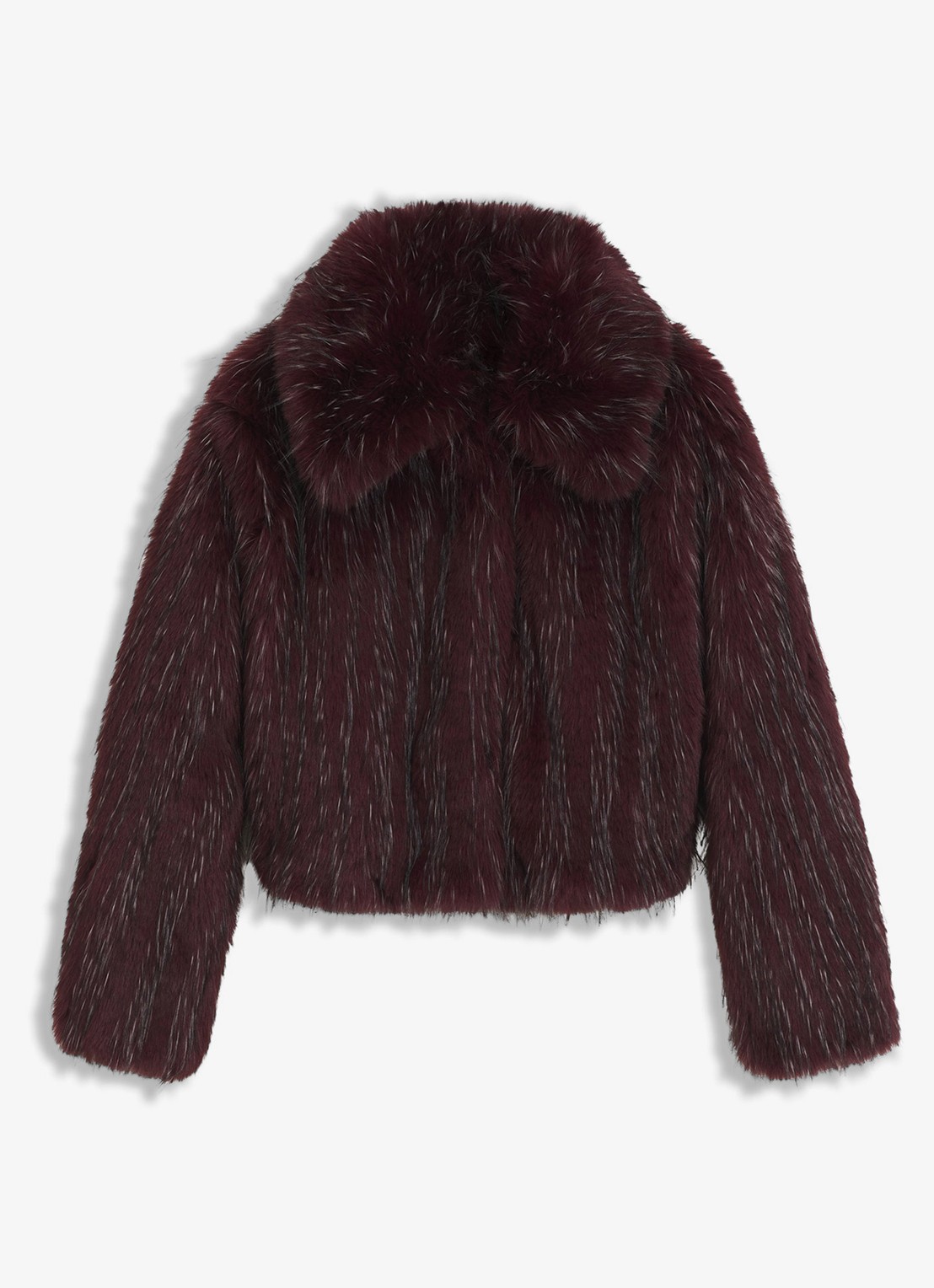BOSS Jas van imitatiebont - voorkant medium red-614 / rood