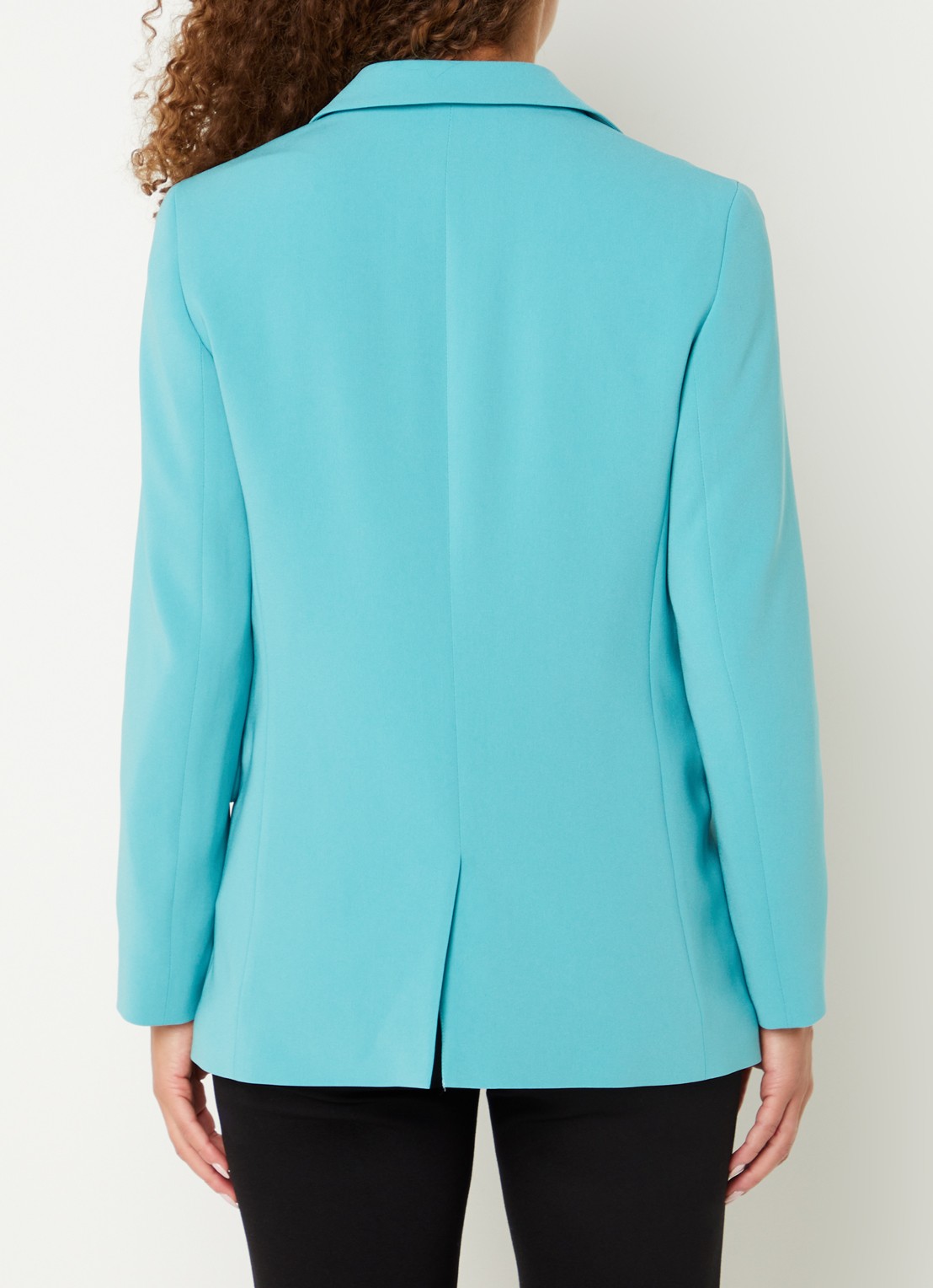 BOSS Jocaluah blazer met klepzakken  - achterkant 4 zeegroen