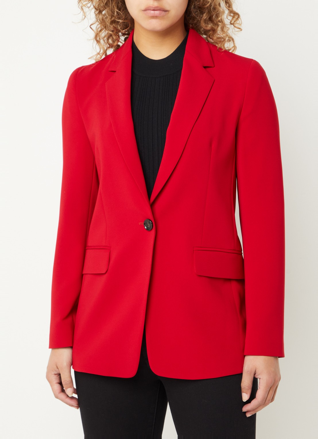 BOSS Jocaluah blazer met klepzakken  - detail 3 rood