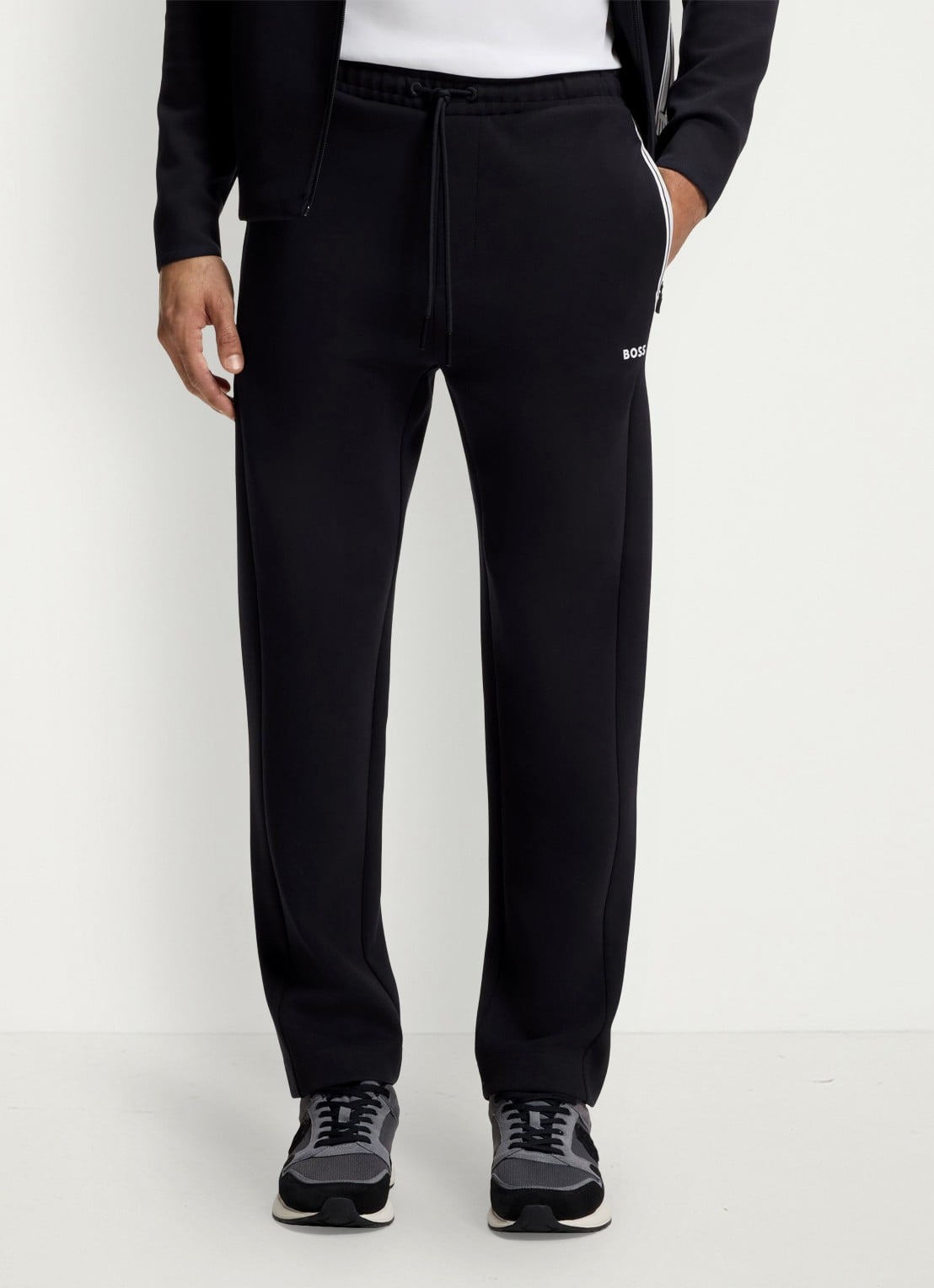 BOSS Joggingbroek met logo - detail 3 zwart