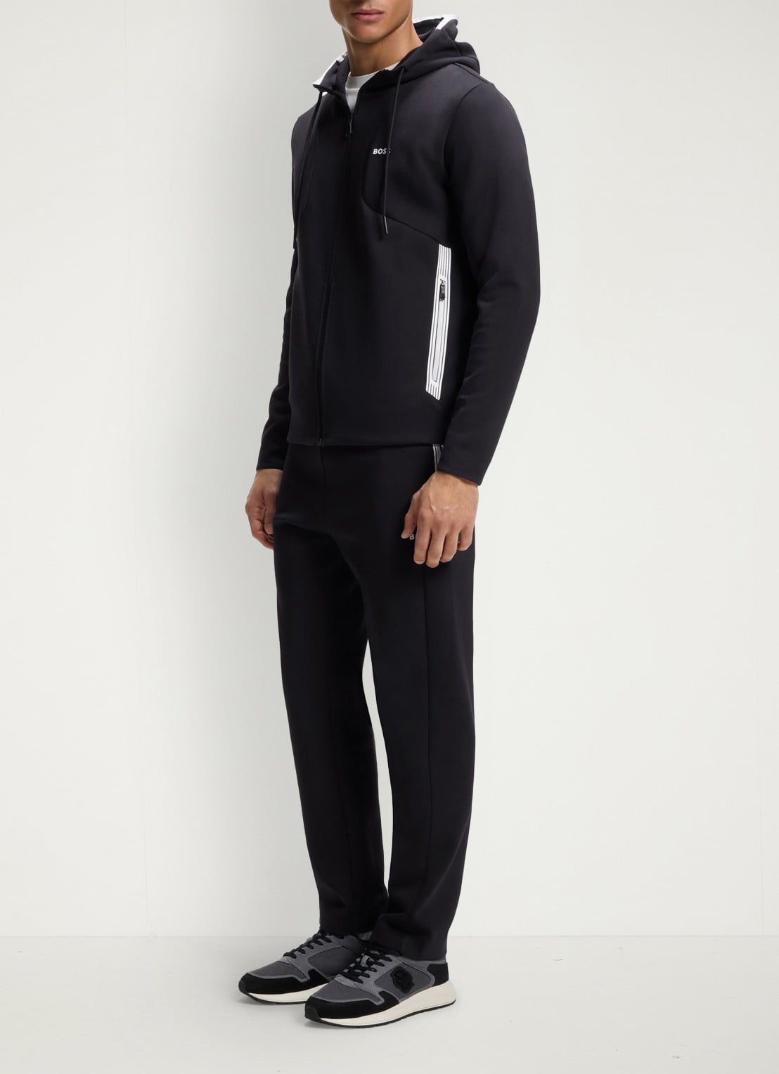 BOSS Joggingbroek met logo - voorkant 2 zwart