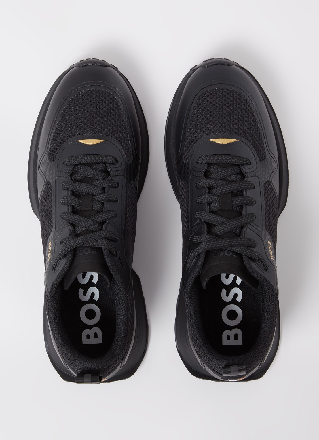 BOSS Jonah sneaker met mesh details - detail 2 zwart