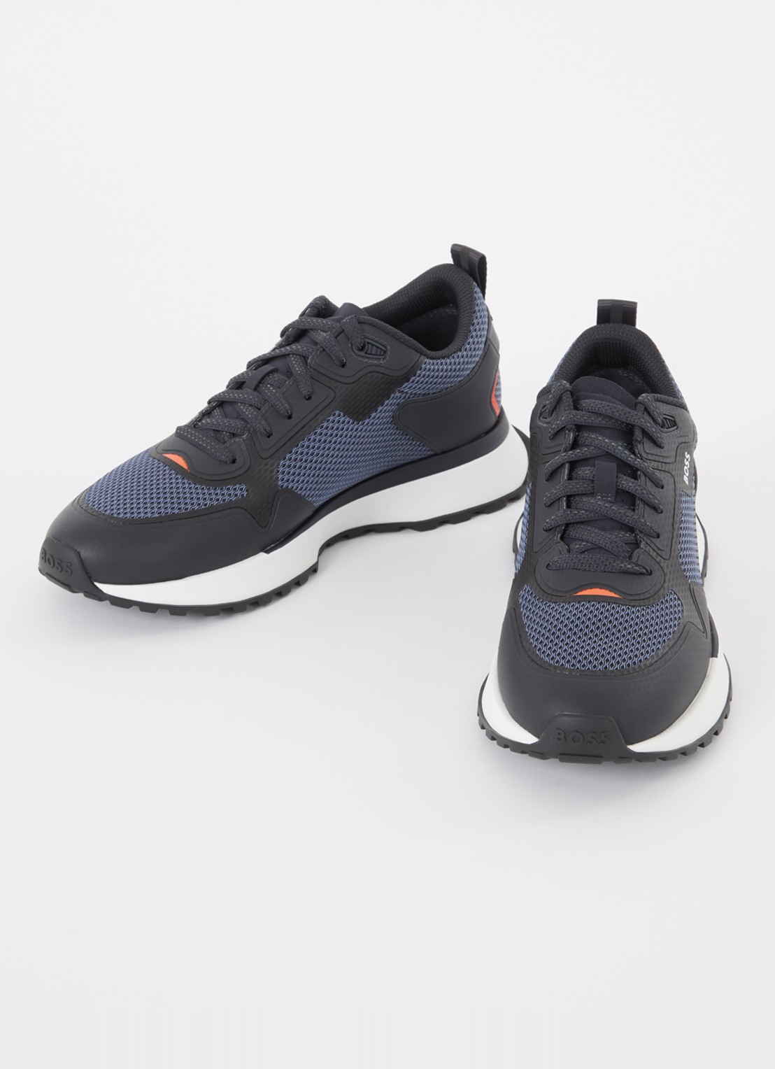 BOSS Jonah sneaker met mesh details - detail 3 indigo