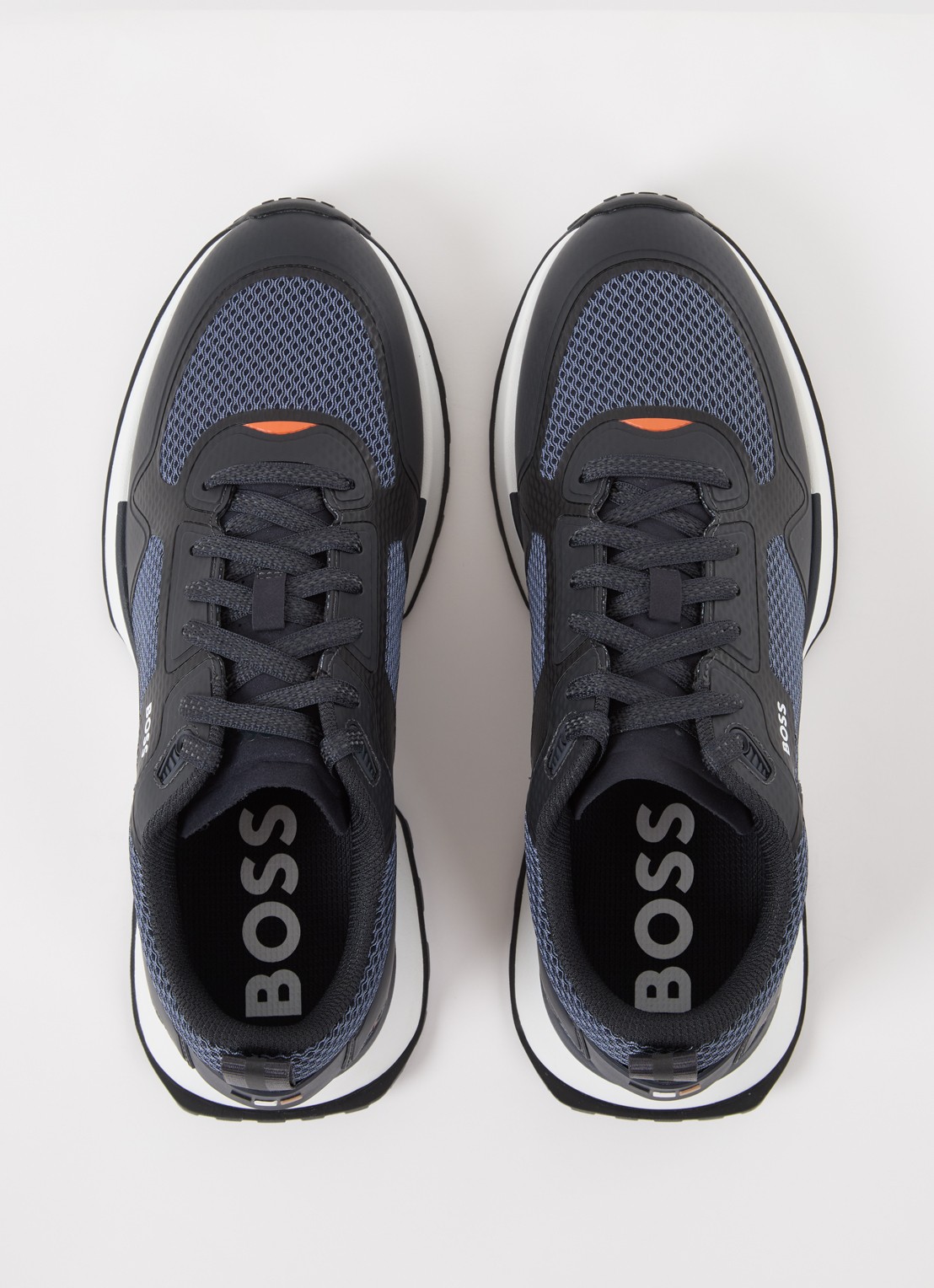 BOSS Jonah sneaker met mesh details - detail 4 indigo