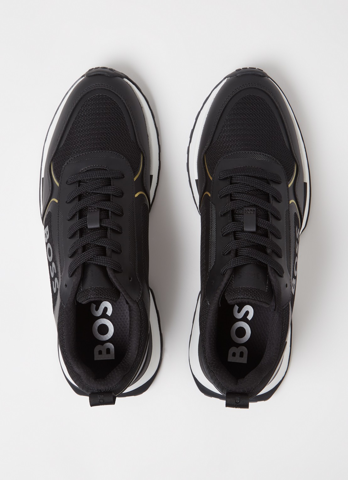BOSS Jonah sneaker met mesh details - detail 2 zwart