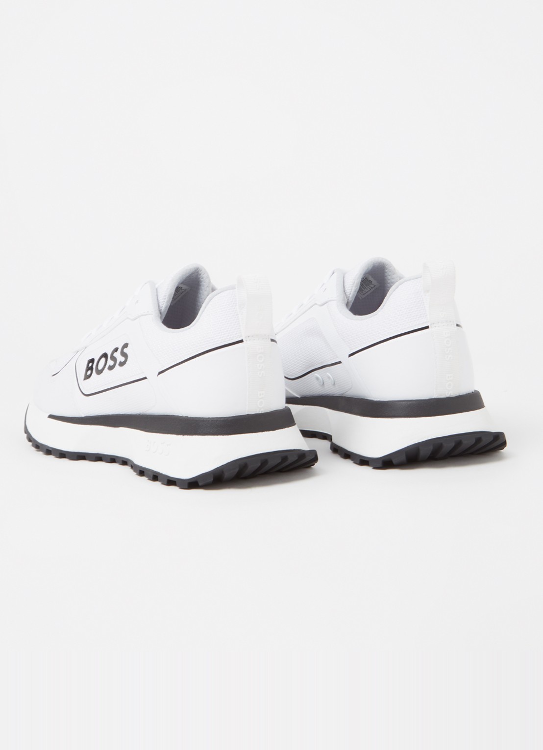 BOSS Jonah sneaker met mesh details - achterkant 5 wit