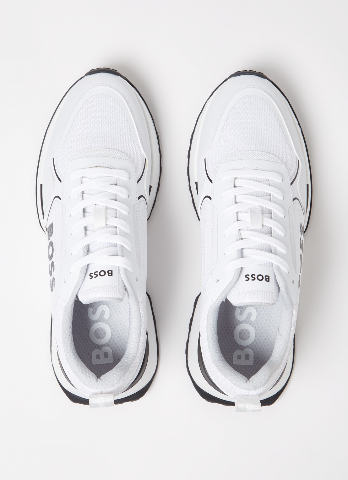 BOSS Jonah sneaker met mesh details - detail 2 wit