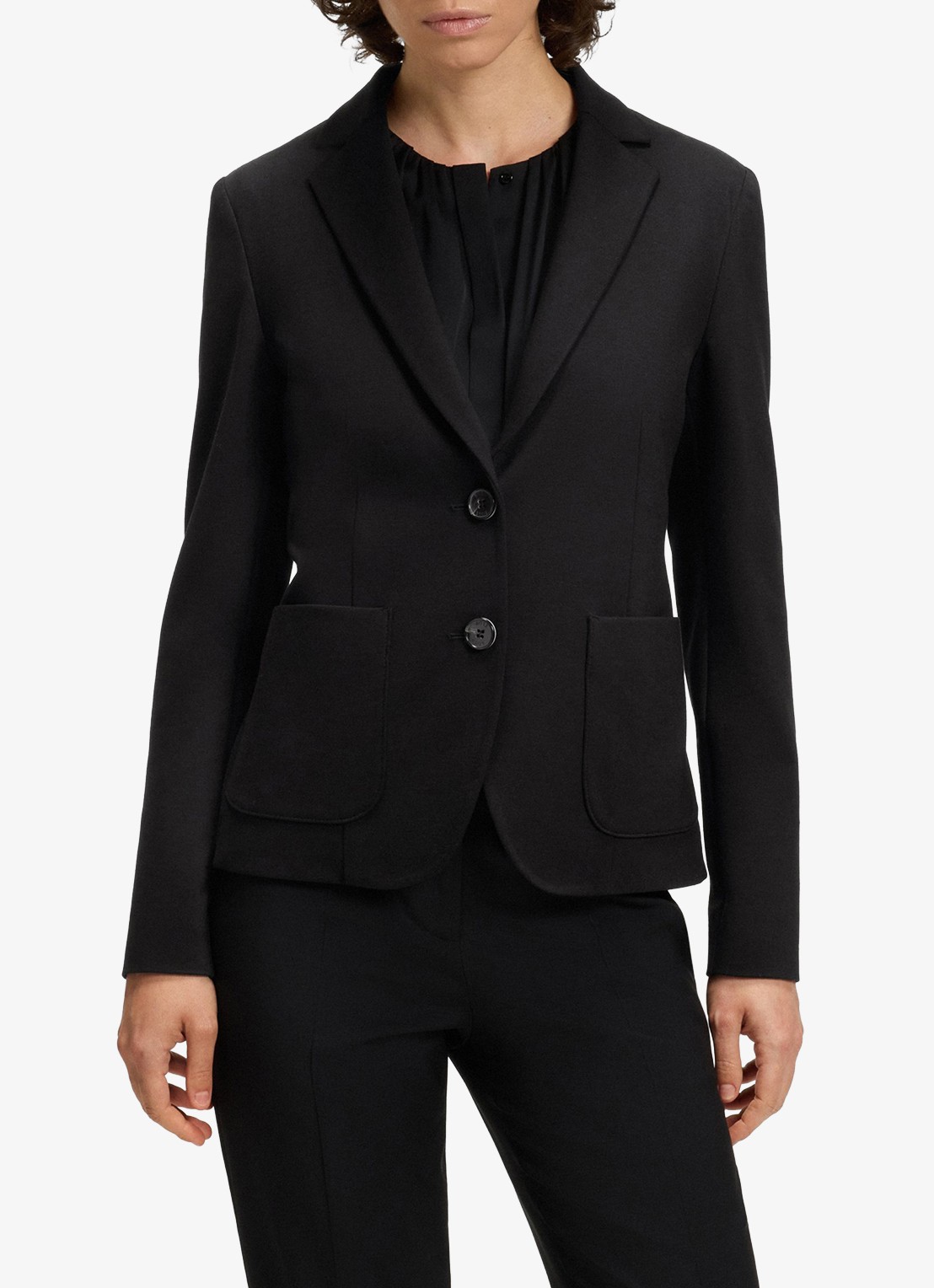 BOSS Jonalahra blazer met opgestikte zakken - detail 3 zwart
