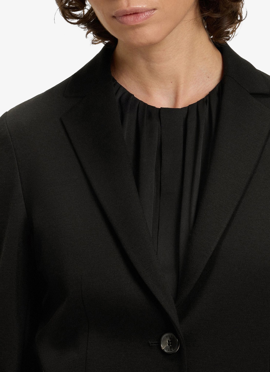 BOSS Jonalahra blazer met opgestikte zakken - detail 4 zwart