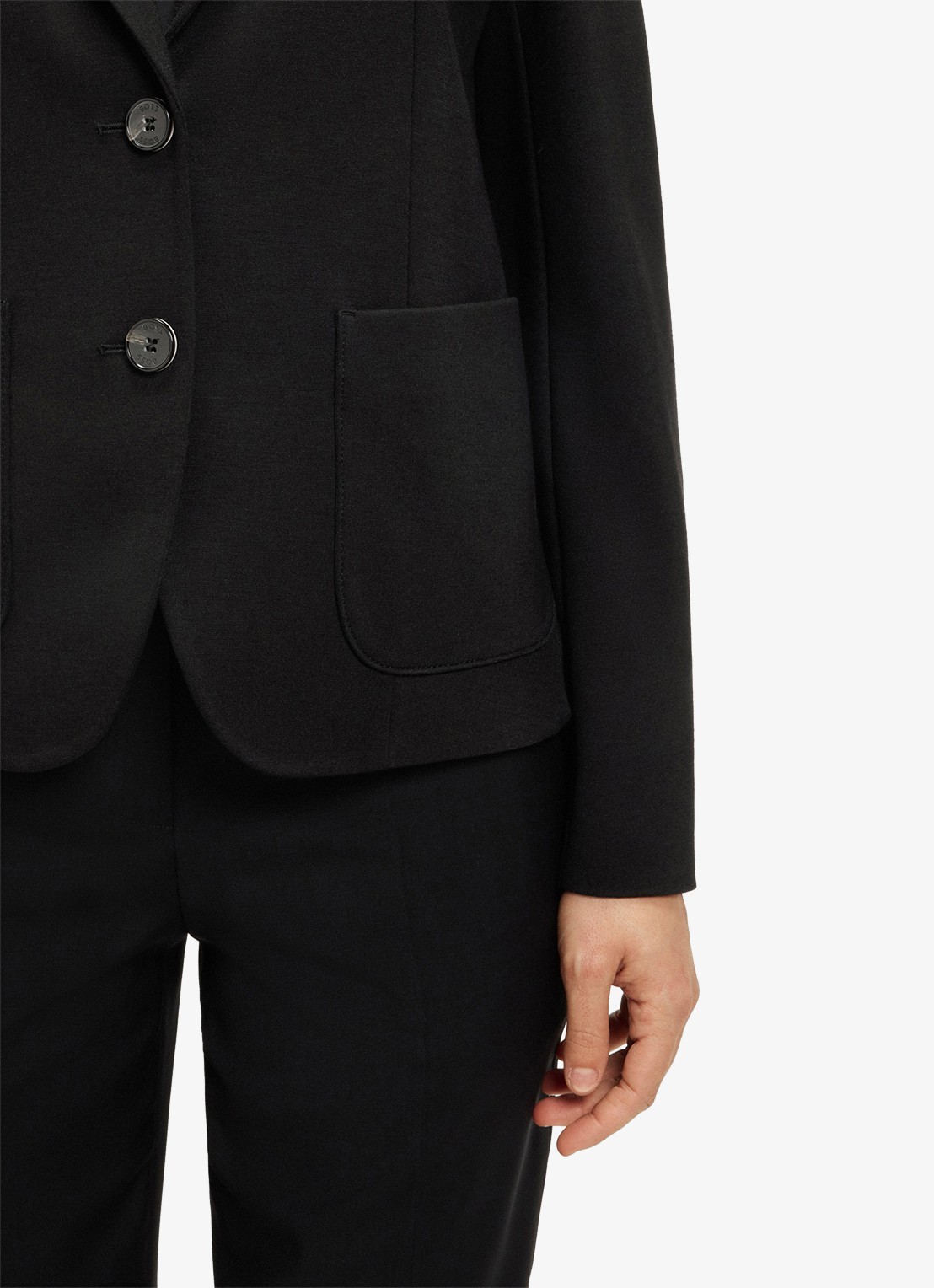 BOSS Jonalahra blazer met opgestikte zakken - detail 5 zwart