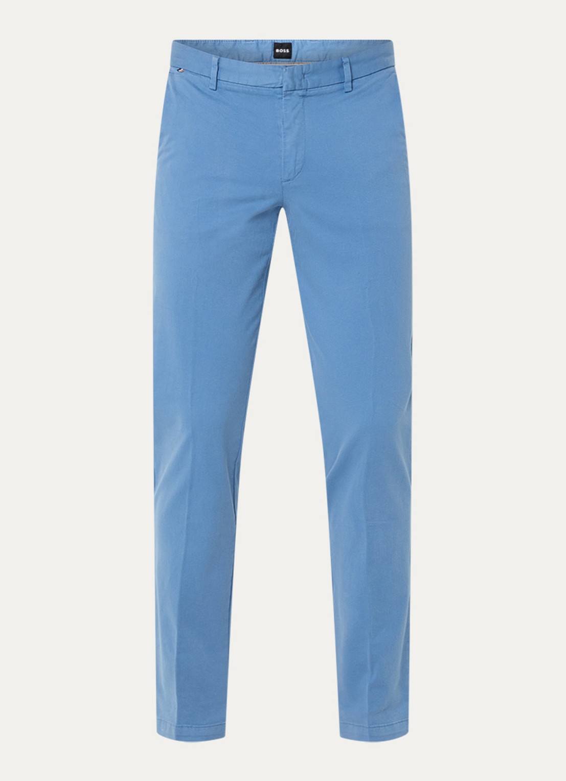 BOSS Kaito slim fit chino met steekzakken - voorkant 2 lichtblauw