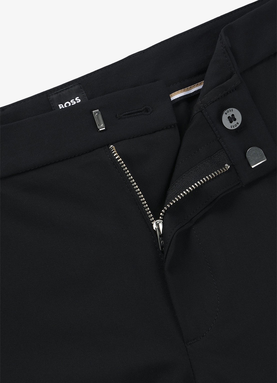 BOSS Kaito slim fit pantalon met stretch - detail 3 zwart