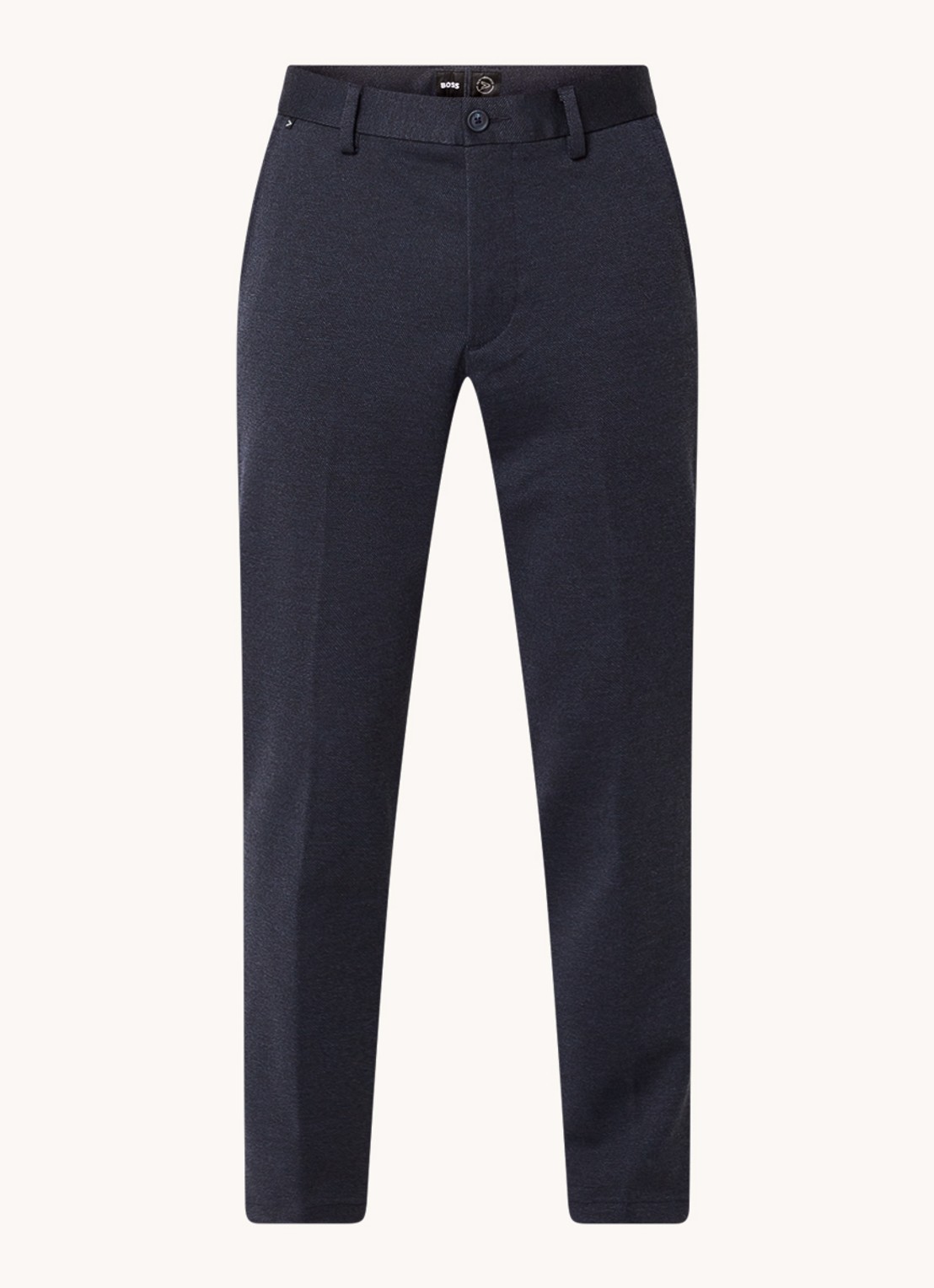 BOSS Kaiton slim fit chino met steekzakken - voorkant donkerblauw