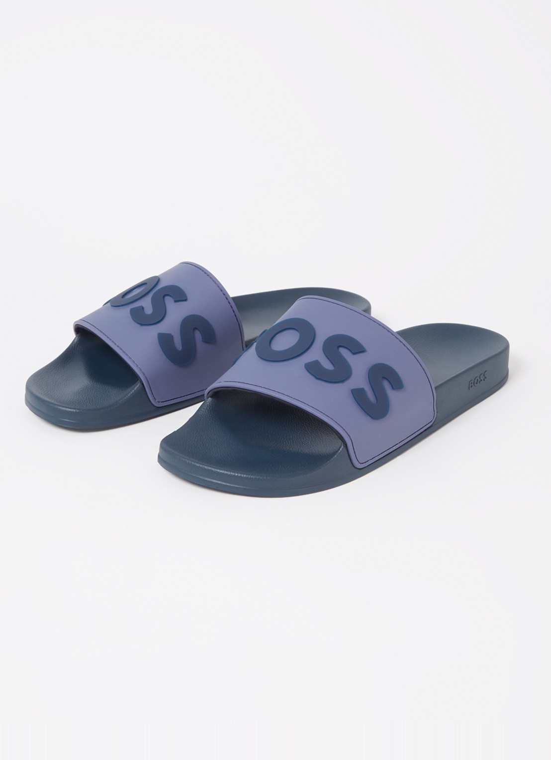 BOSS Kirk slipper met logo - detail lavendel