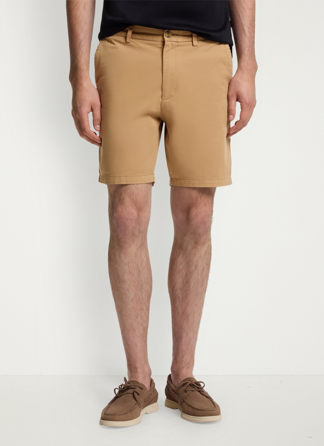 BOSS Korte broek met steekzakken - detail 3 beige