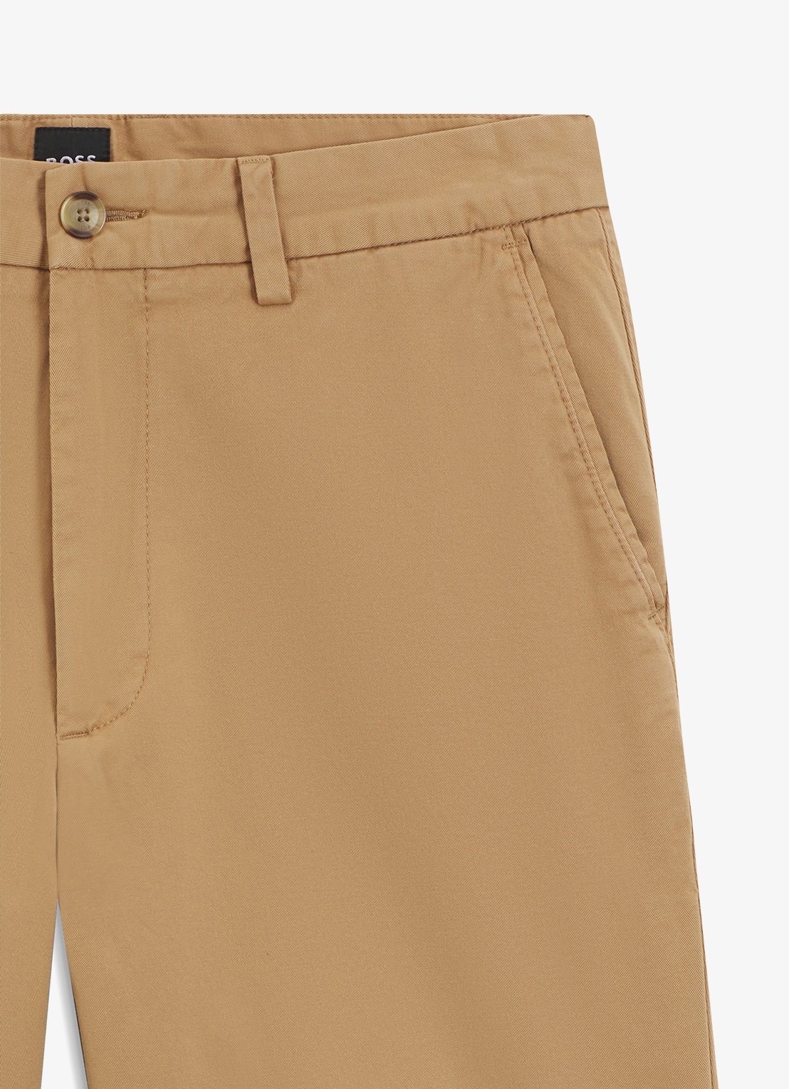 BOSS Korte broek met steekzakken - detail 2 beige