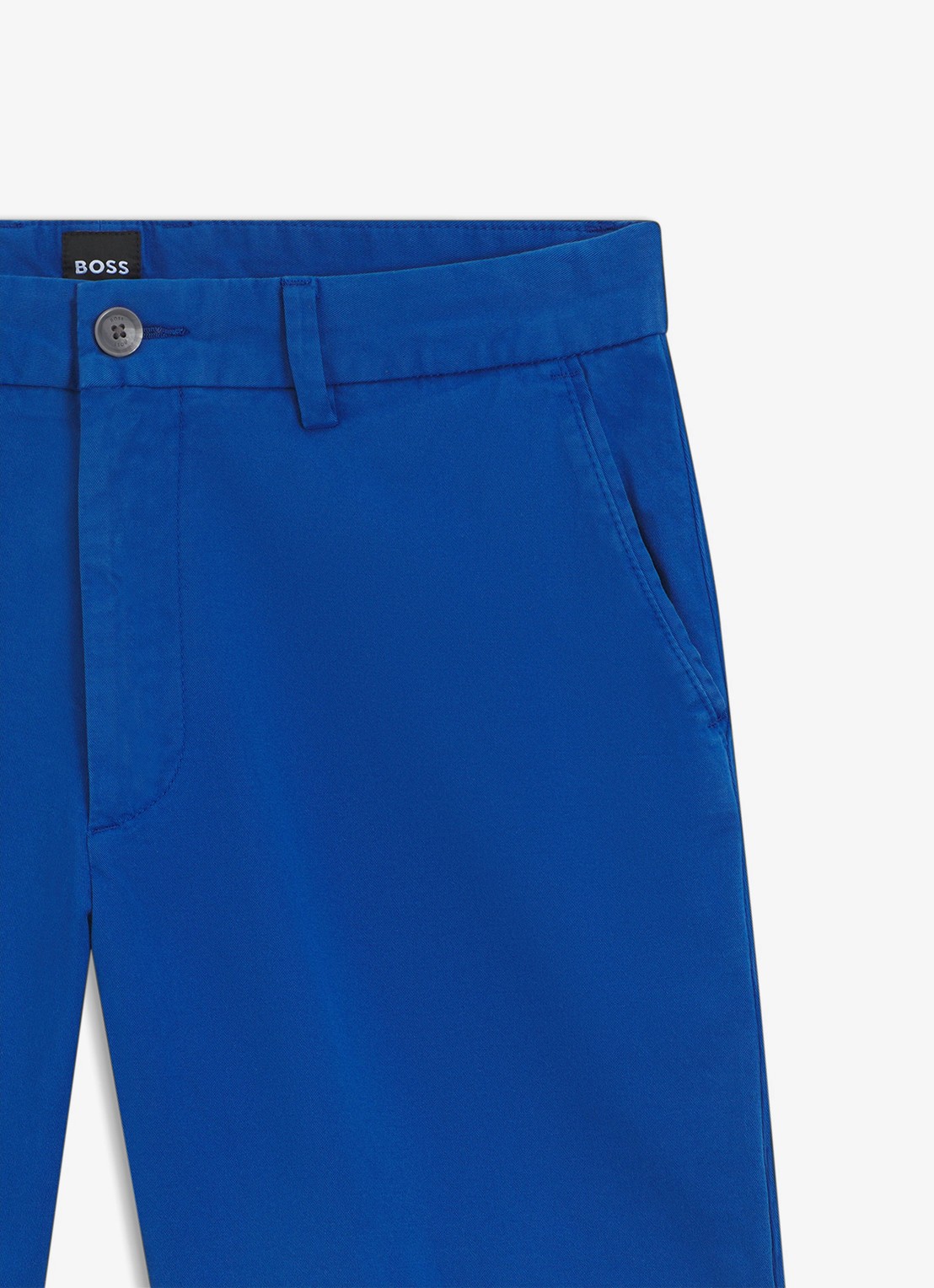 BOSS Korte broek met steekzakken - detail 6 blauw