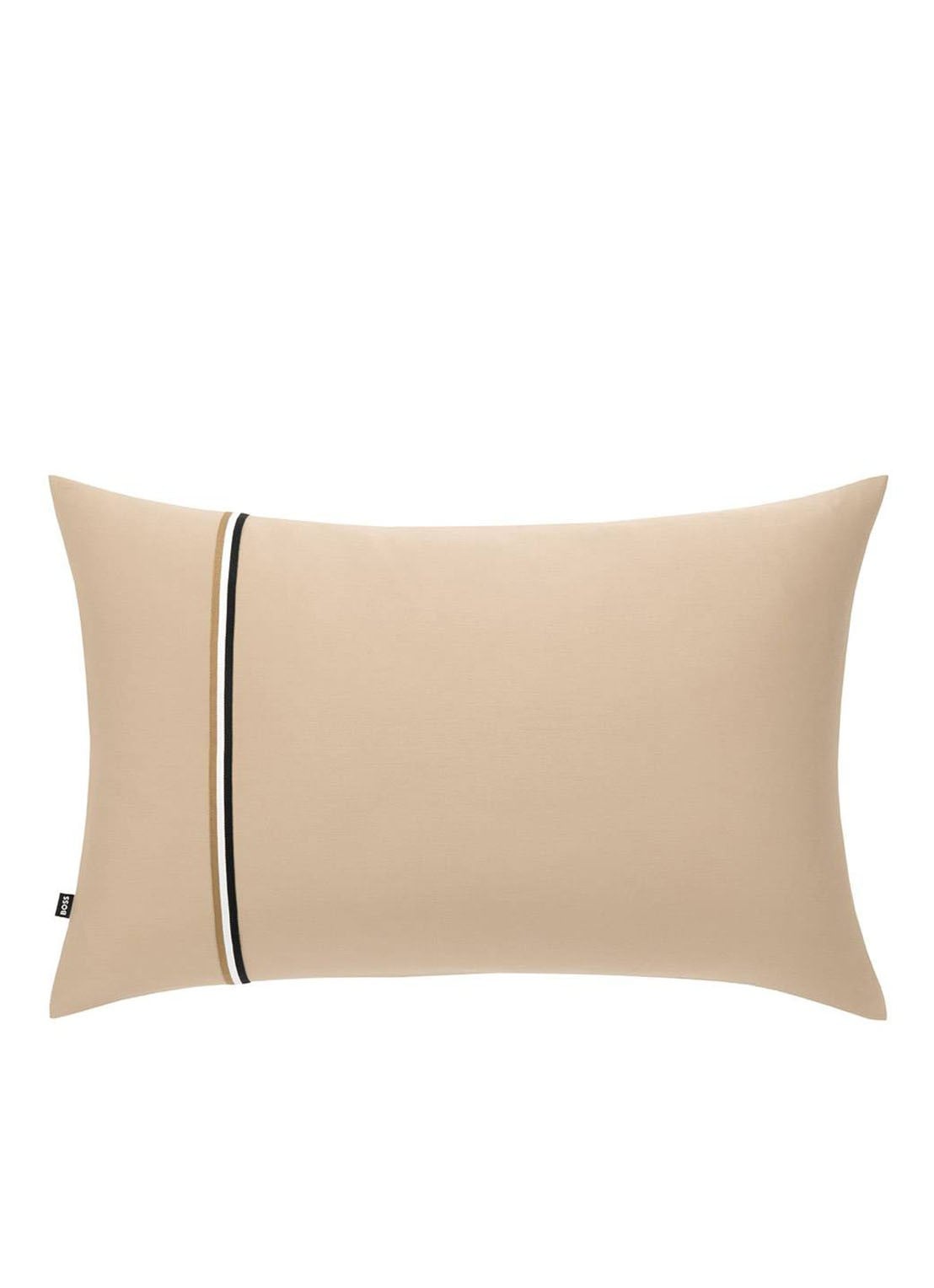 BOSS Kussensloop van satijn - 90TC - voorkant beige