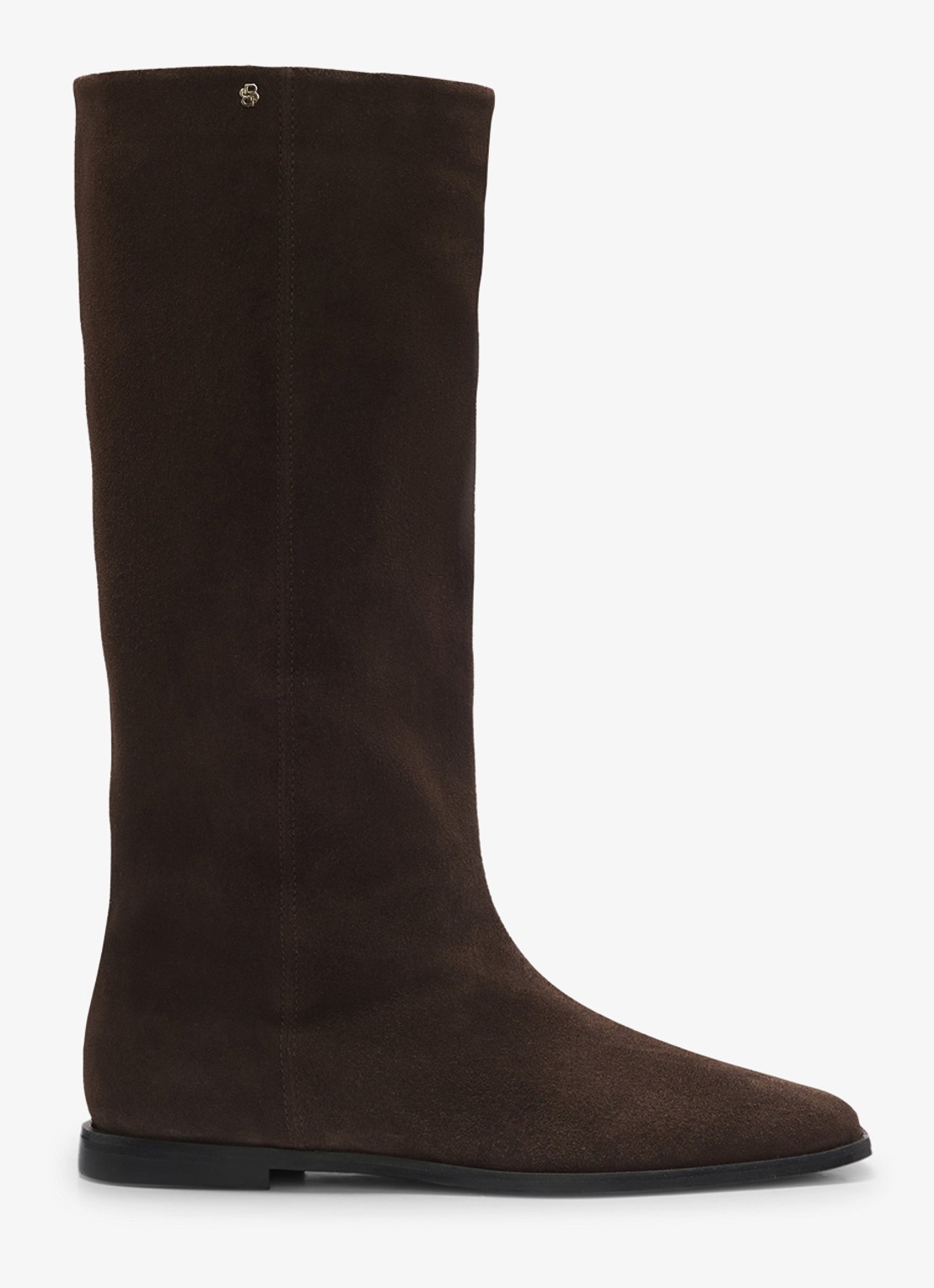 BOSS Laars van leer - voorkant 4 dark brown-207 / bruin