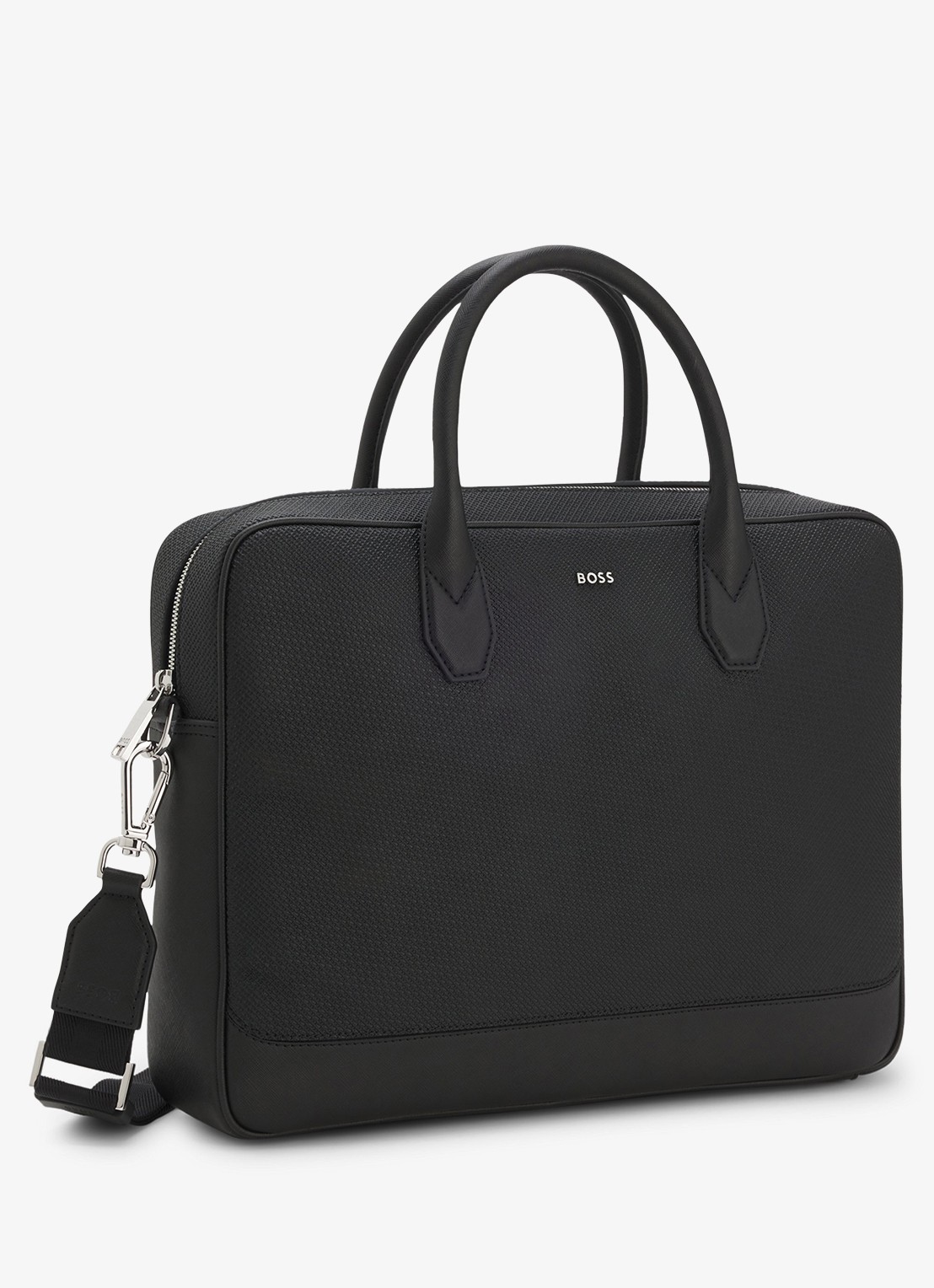 BOSS Laptoptas met logo - detail 4 zwart