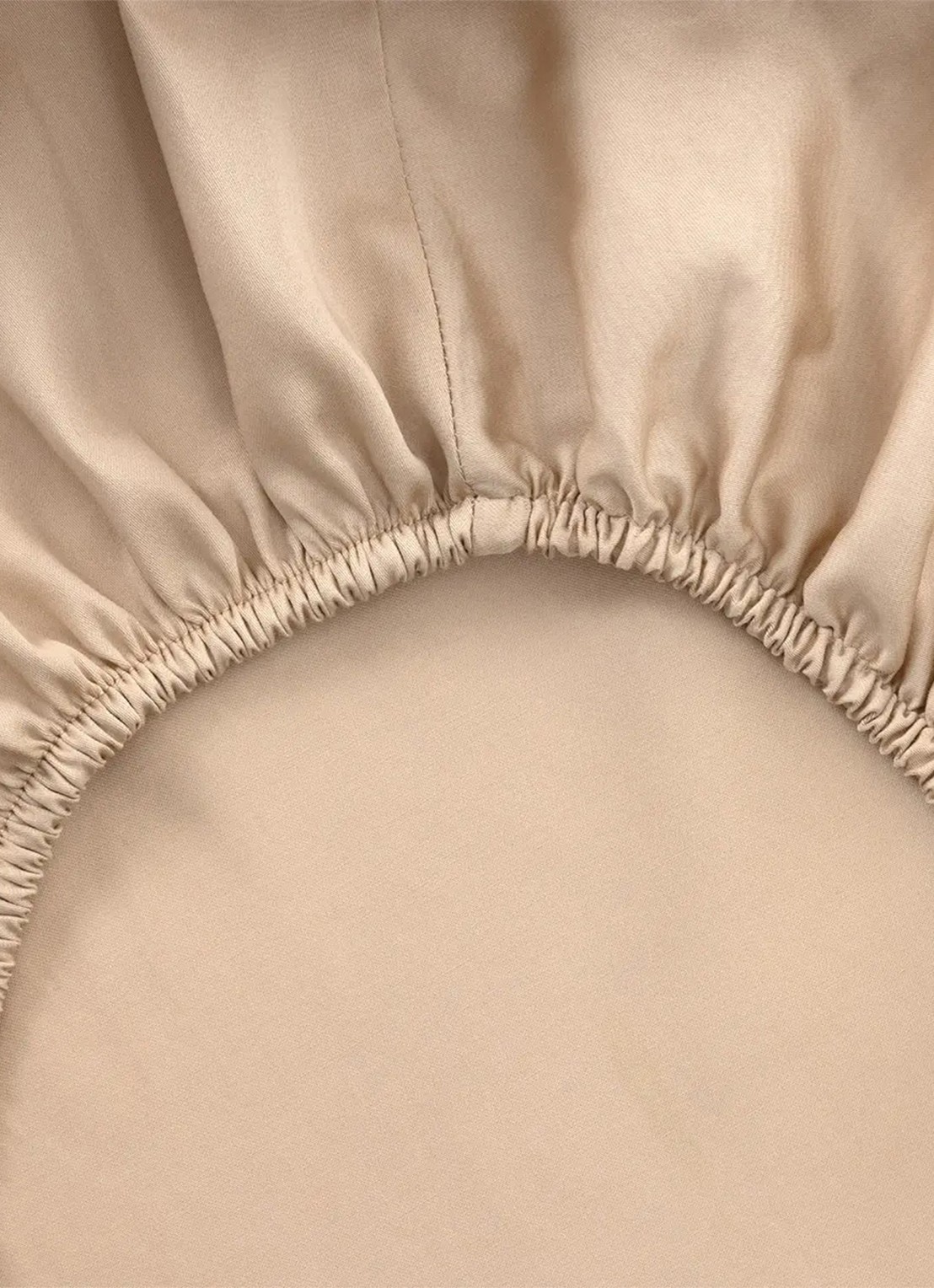 BOSS Lattice hoeslaken - detail 6 beige