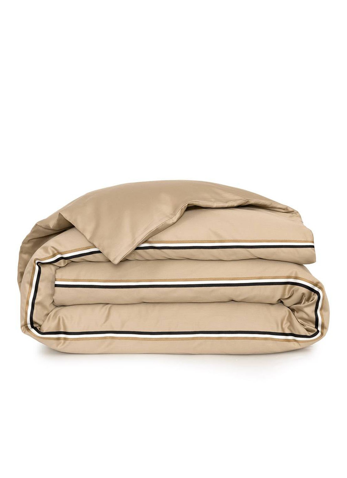 BOSS Linea dekbedovertrek van satijn 90TC - exclusief kussensloop - voorkant 5 beige