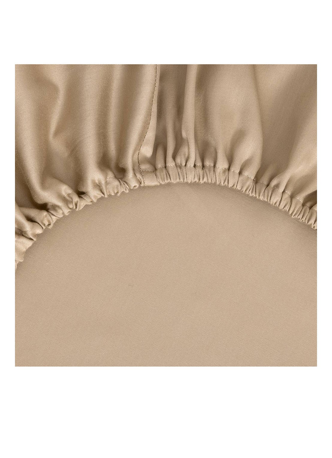 BOSS Linea laken van satijn - 90TC - voorkant 2 beige