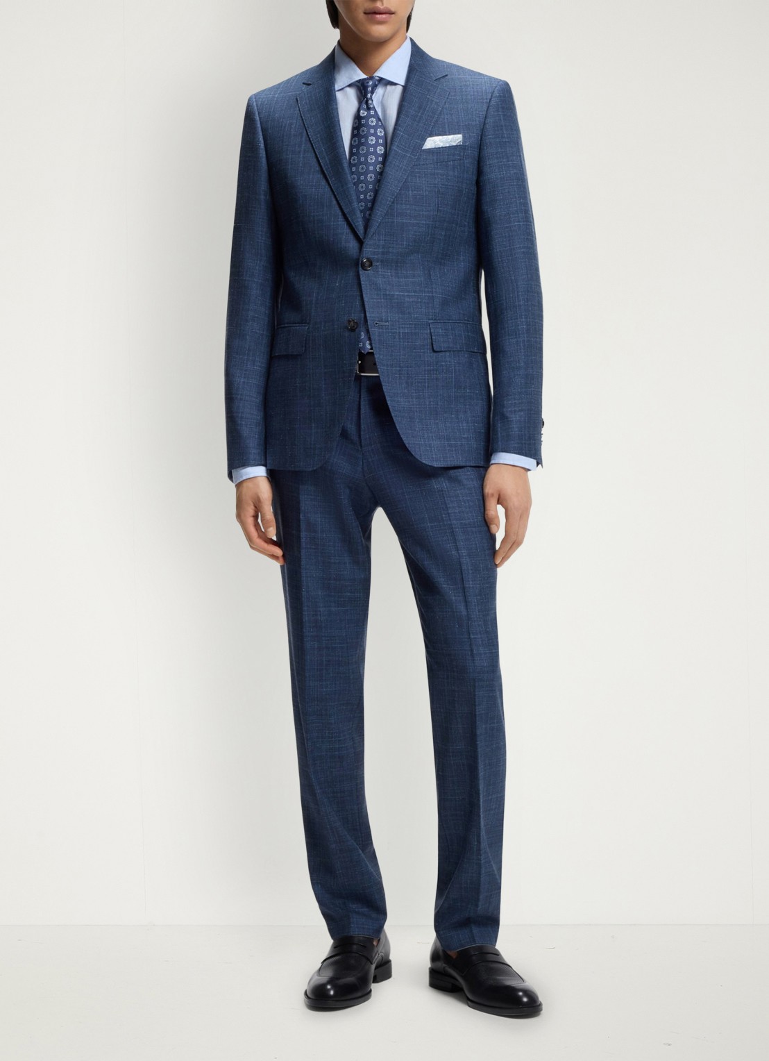 BOSS Loafer van leer - detail 5 zwart