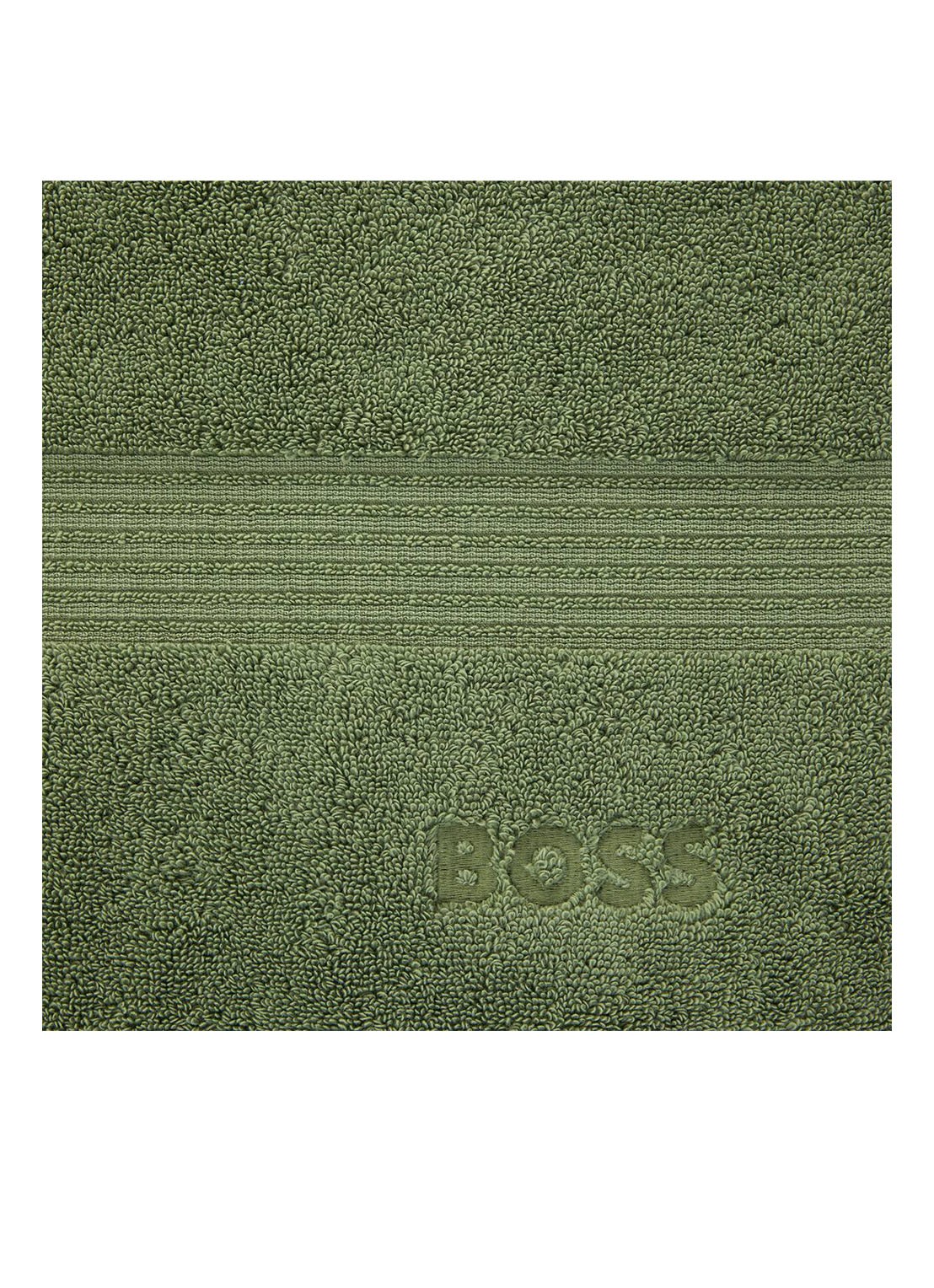 BOSS Loft badhanddoek - 700g/m² - 50 x 100 cm  - achterkant 6 groen