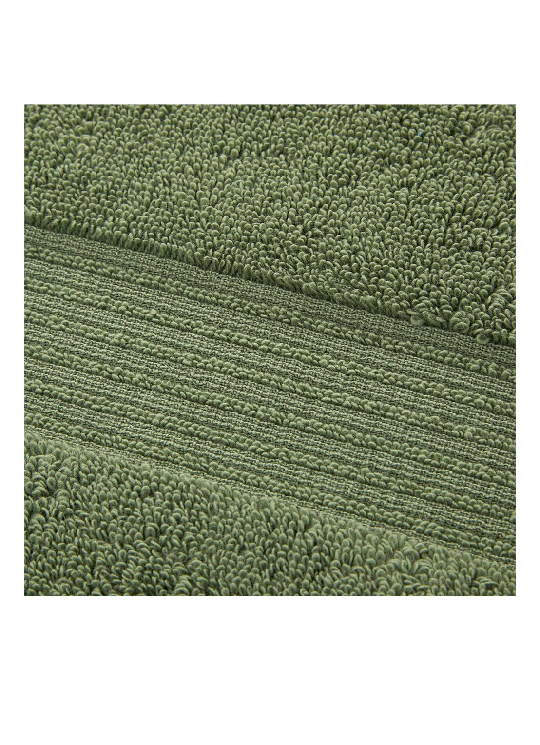 BOSS Loft badhanddoek - 700g/m² - 50 x 100 cm  - detail groen