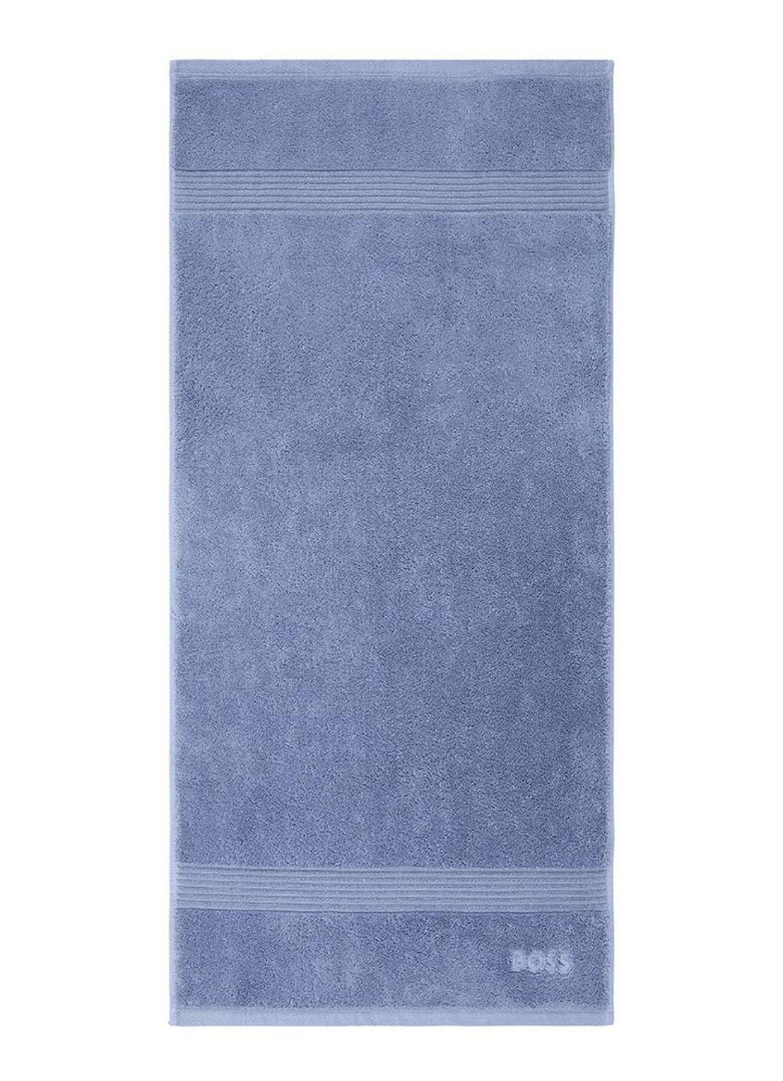 BOSS Loft badhanddoek - 700g/m² - 50 x 100 cm  - voorkant staalblauw