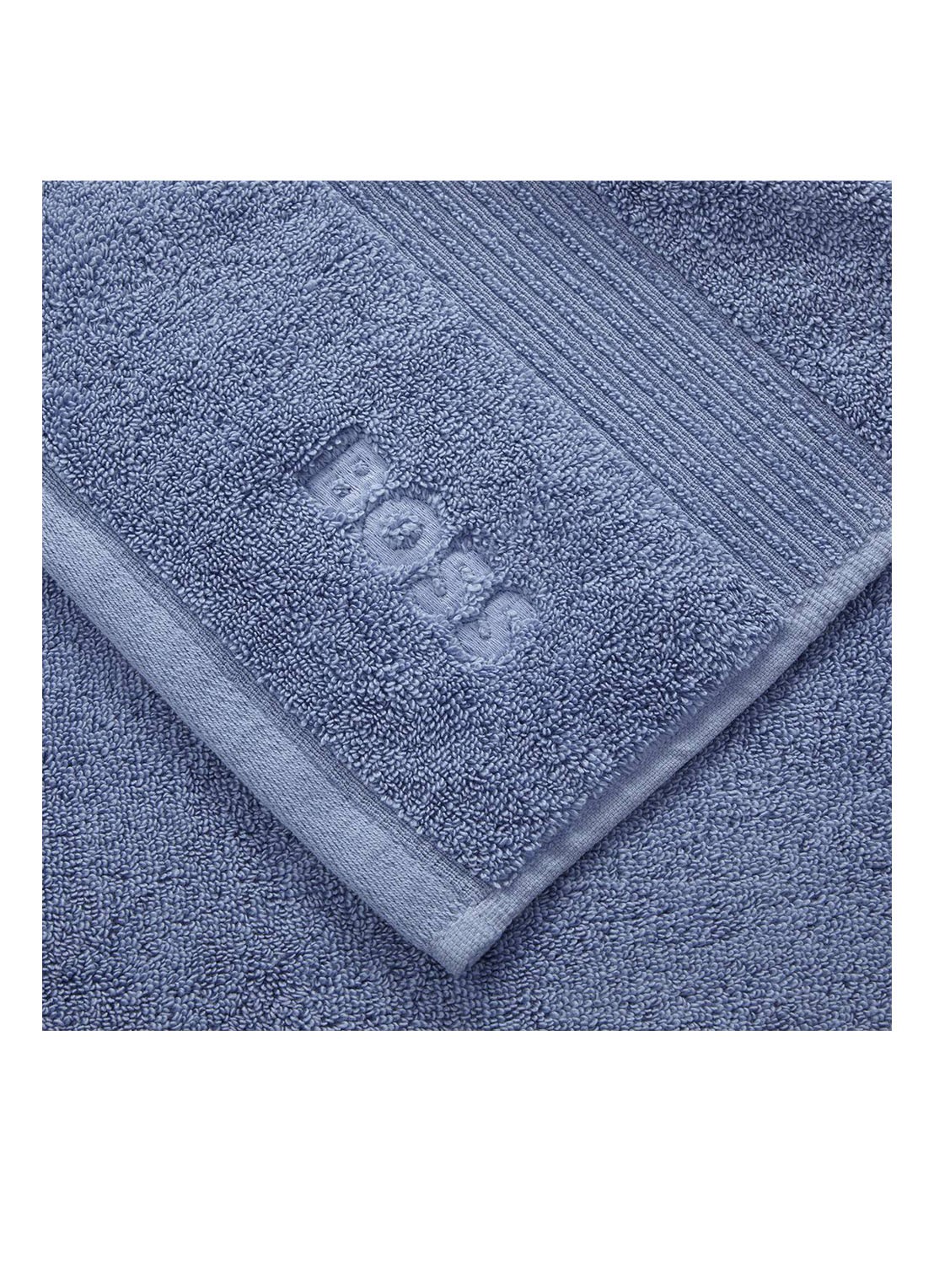 BOSS Loft badhanddoek - 700g/m² - 50 x 100 cm  - voorkant 2 staalblauw