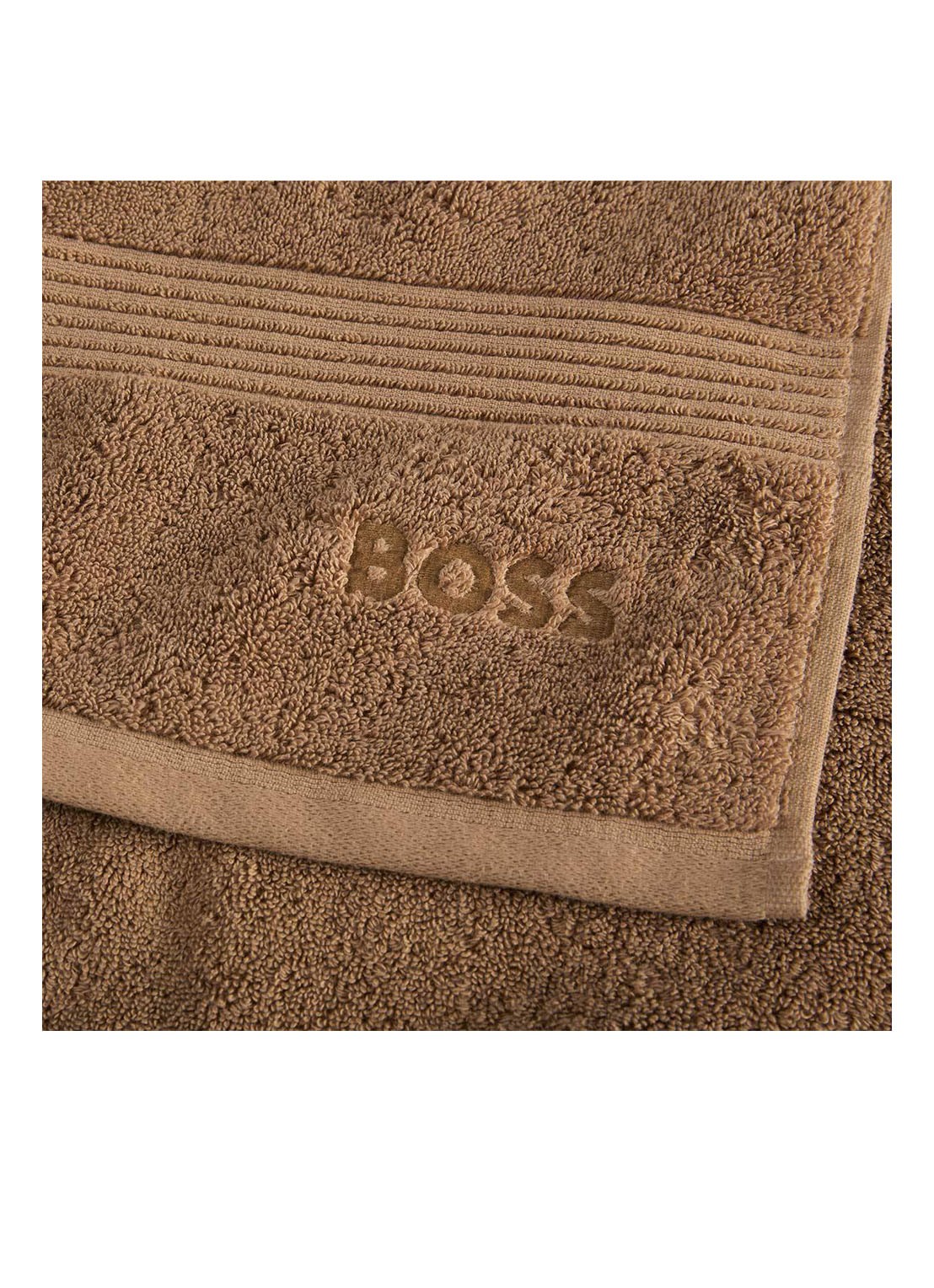 BOSS Loft badhanddoek - 700g/m² - 70 x 140 cm  - voorkant 5 camel