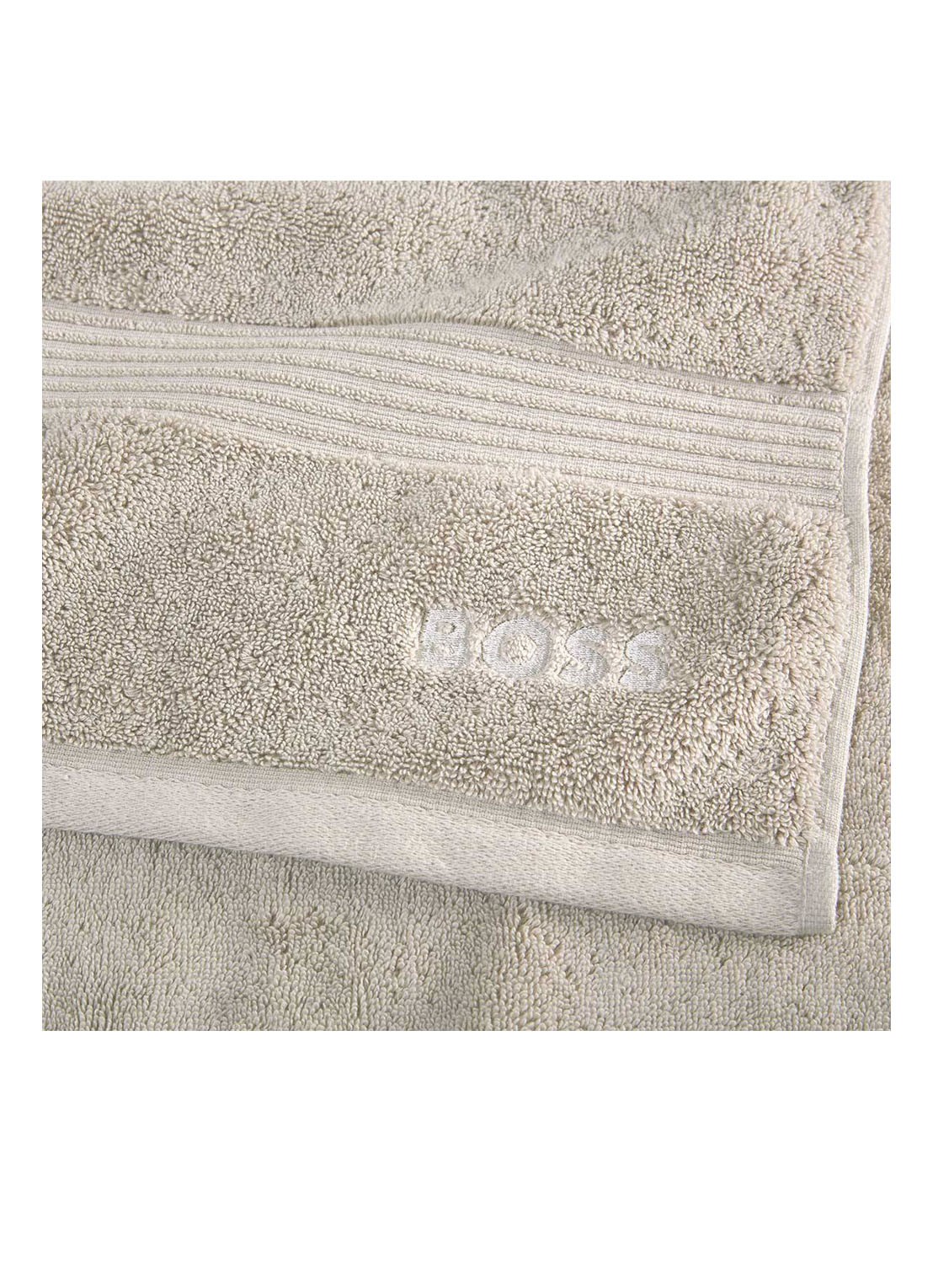 BOSS Loft badhanddoek - 700g/m² - 70 x 140 cm  - voorkant 2 grijsmele