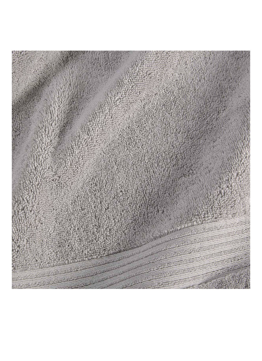 BOSS Loft badhanddoek - 700g/m² - 70 x 140 cm  - achterkant 2 zilver