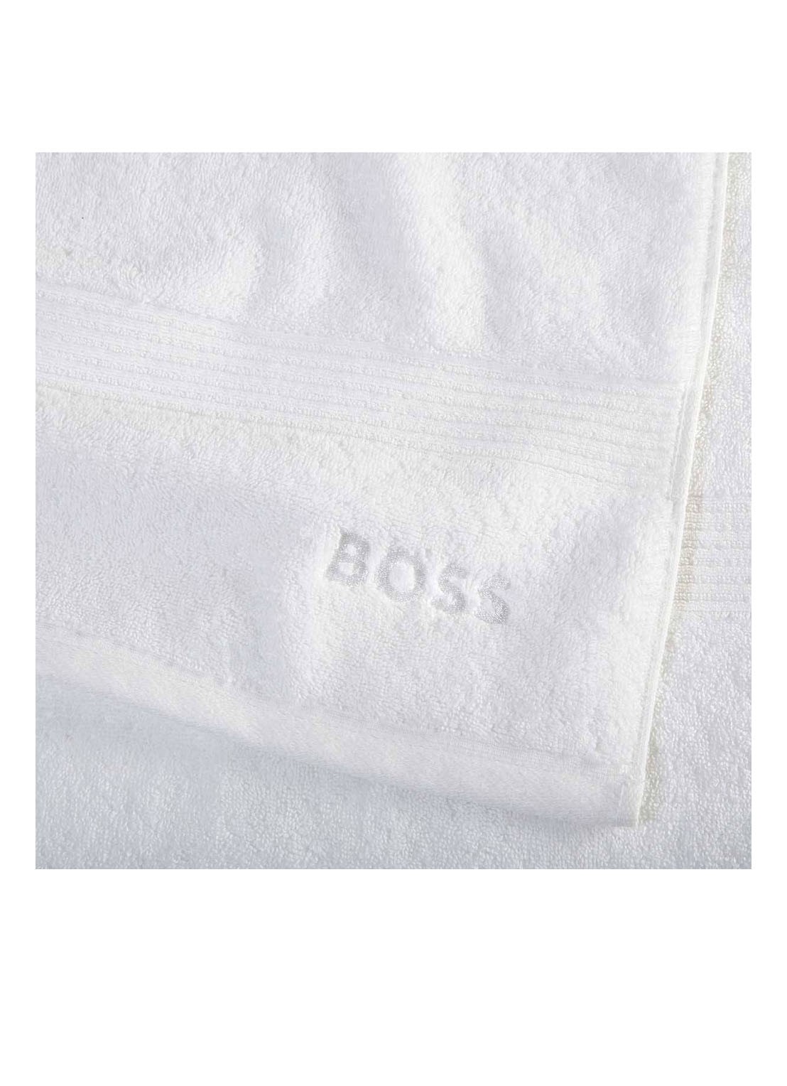 BOSS Loft badhanddoek - 700g/m² - 70 x 140 cm  - voorkant 4 wit