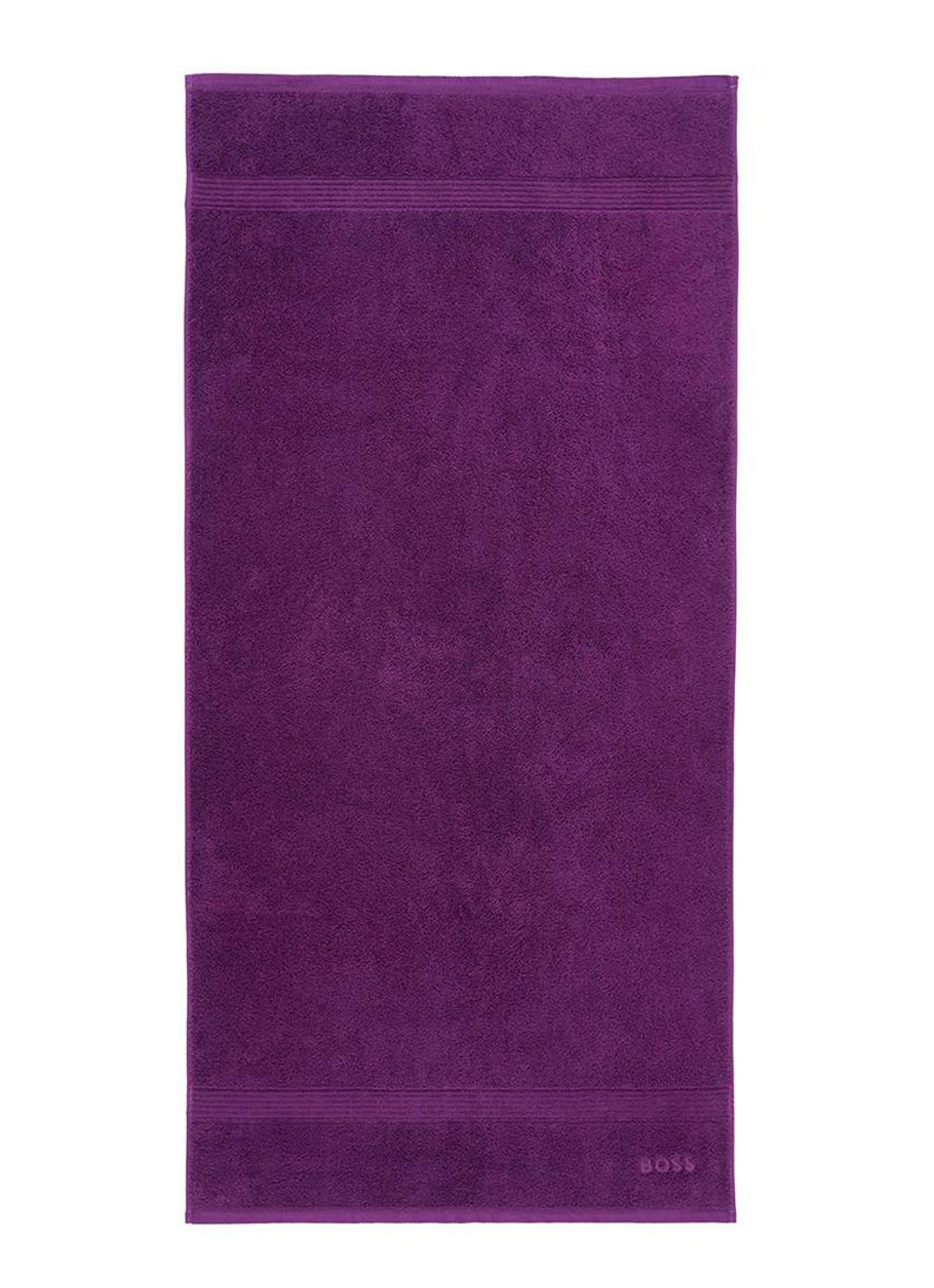 BOSS Loft badhanddoek - 700g/m² - 70 x 140 cm  - voorkant paars